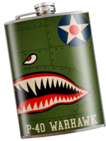 Trixie & Milo P-40 Warhawk Flask