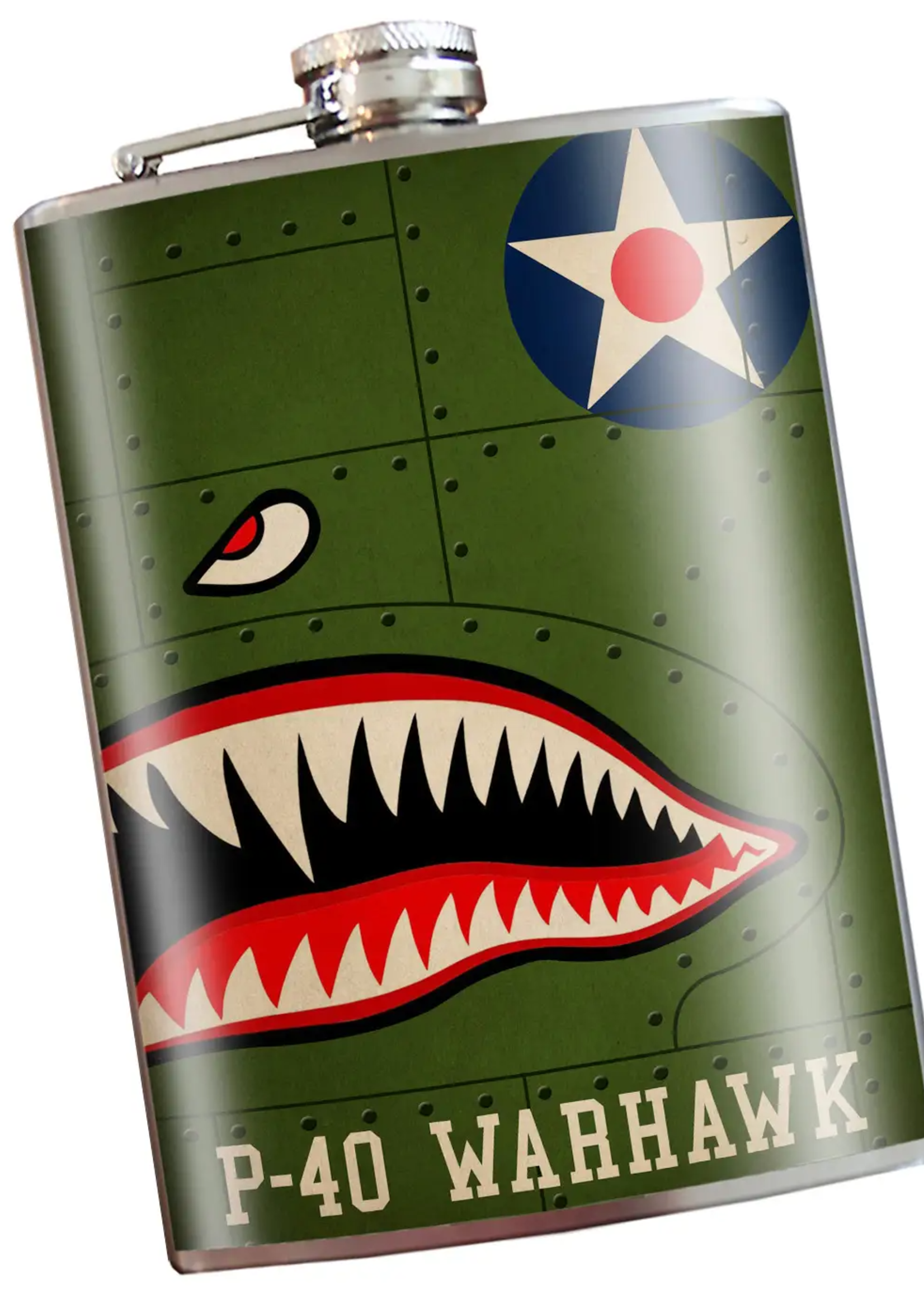 Trixie & Milo P-40 Warhawk Flask