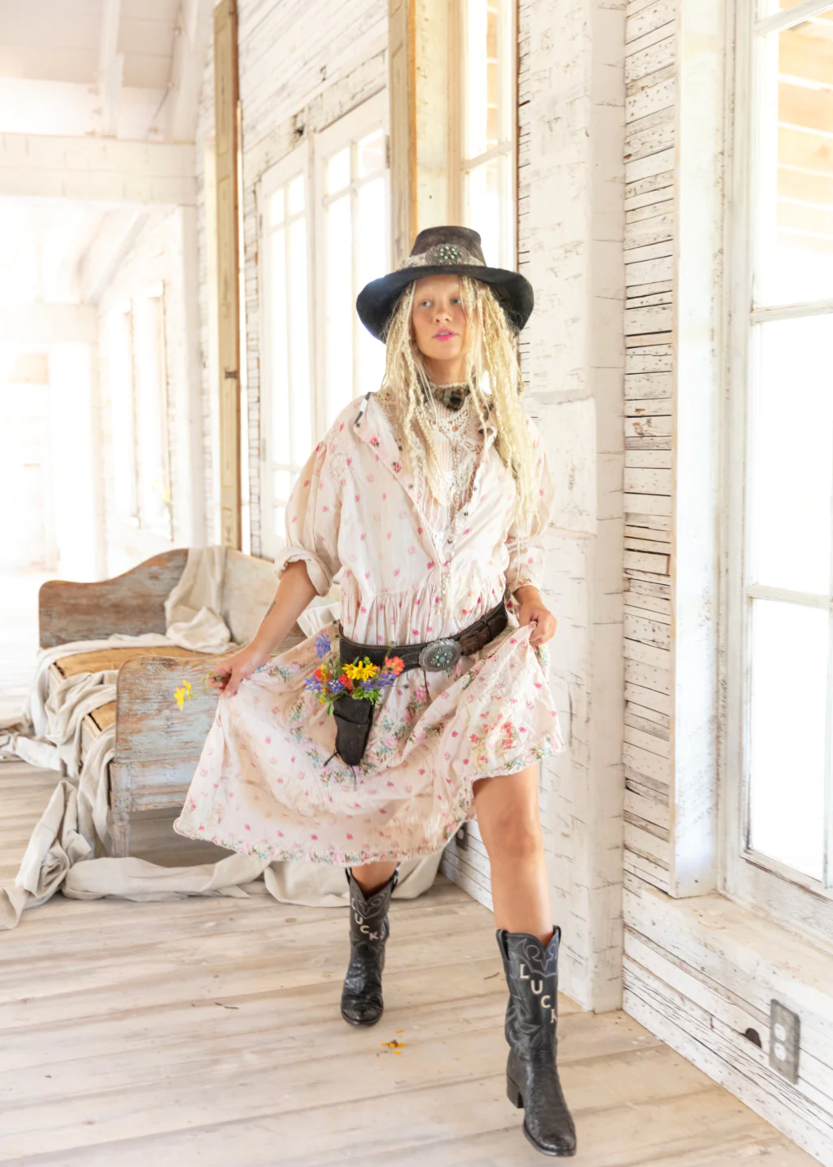 Magnolia Pearl **PREORDER** New Release 4-19 Floral Sumati Dress 907 Rosehip