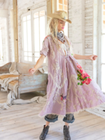 Magnolia Pearl Roan Irish Embroidery Dress 889 Lilac One Size