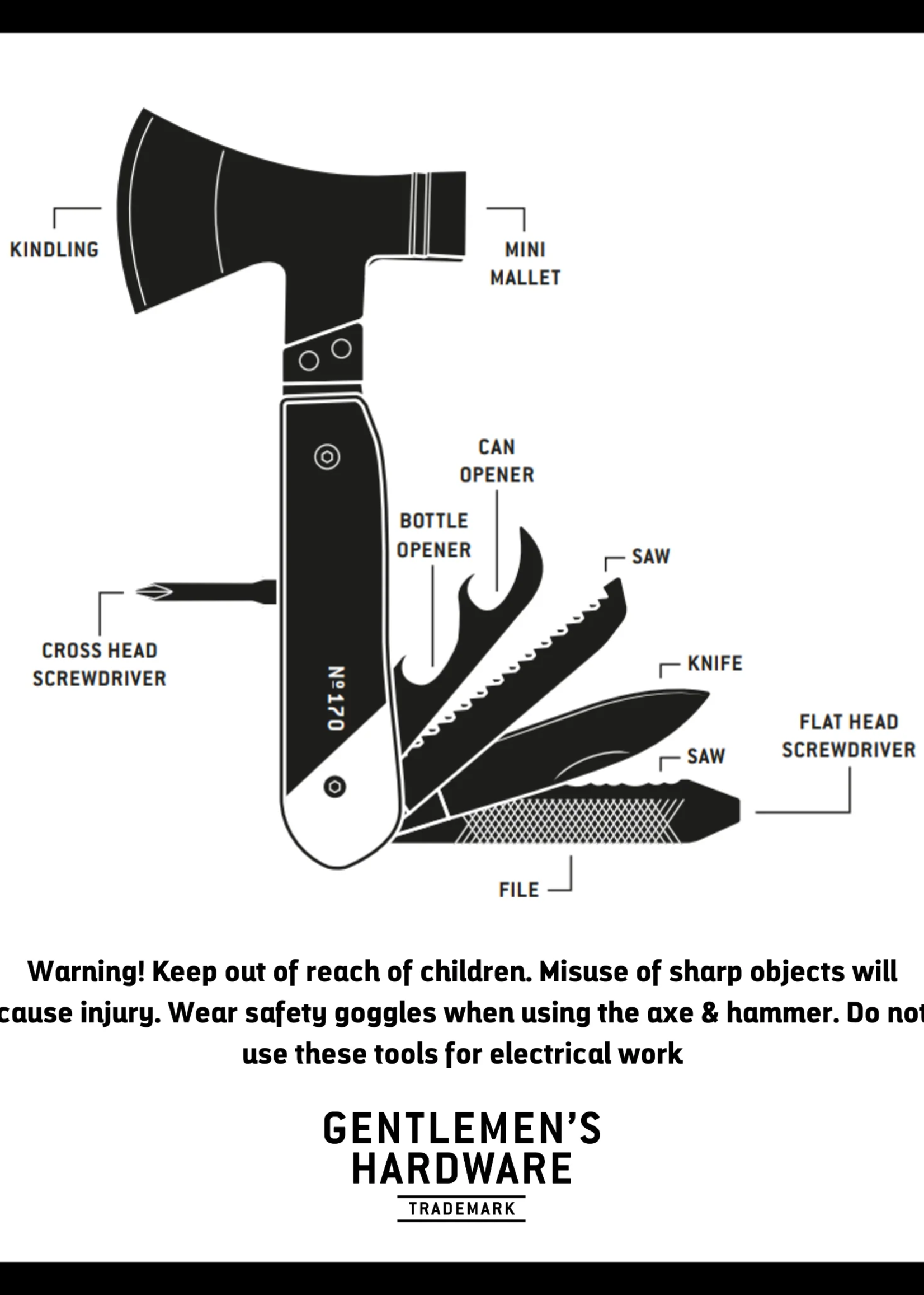 Gentlemen's Hardware Axe Multi Tool