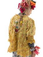 Magnolia Pearl Floral Eyelet Remi Blouse Top 1325 My Sunshine