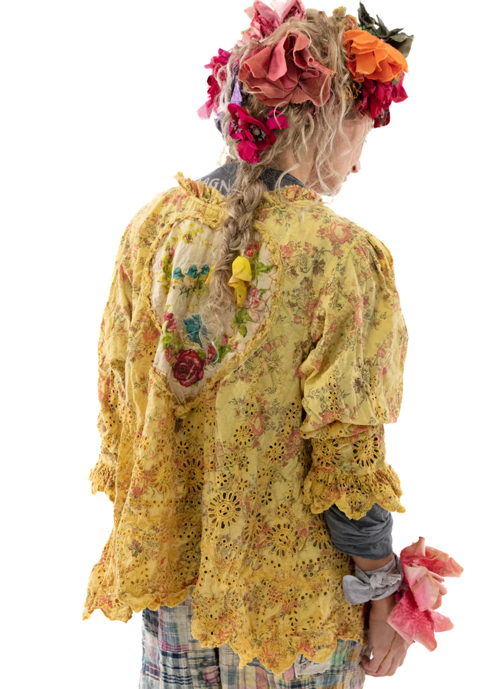 Magnolia Pearl Floral Eyelet Remi Blouse Top 1325 My Sunshine