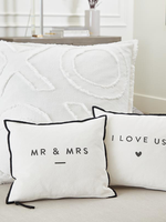 Santa Barbara Mr & Mrs Pillow 13x11