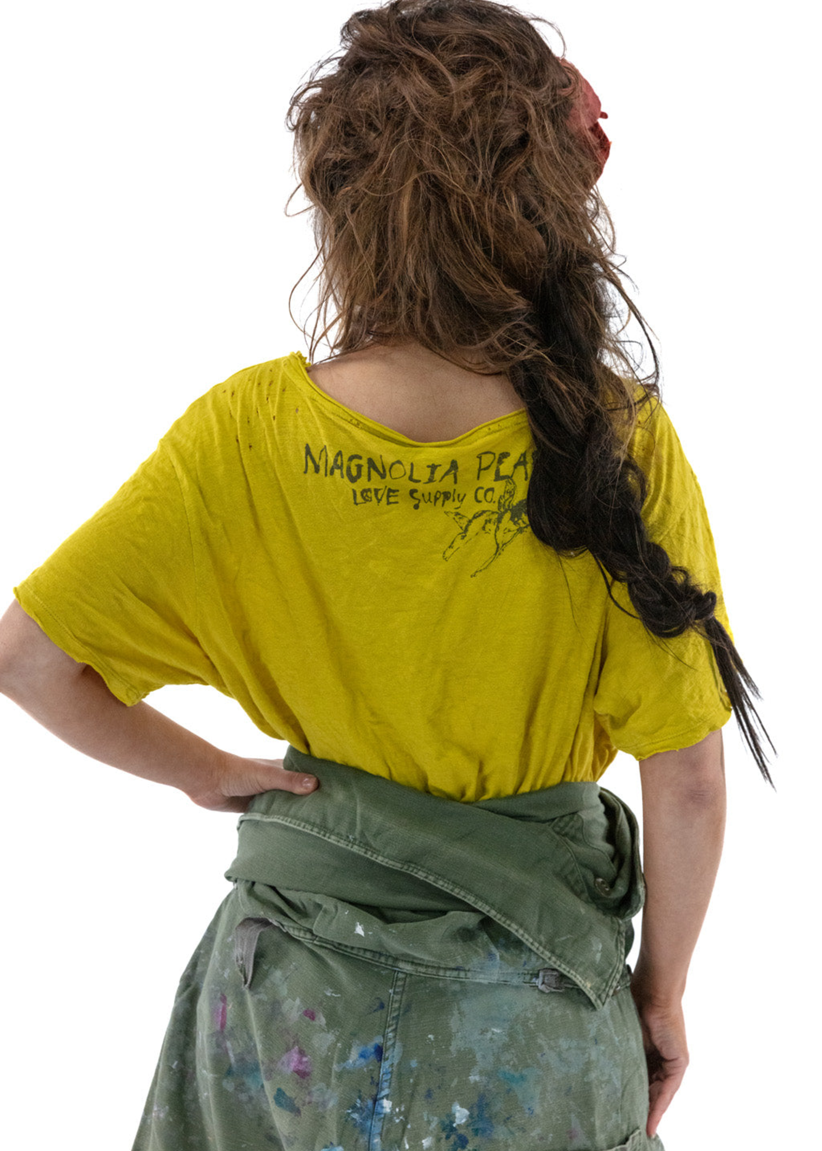Magnolia Pearl Boyfriend Cut Top 1031 Tee Tshirt High Visibility
