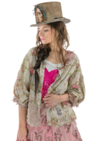 Magnolia Pearl **PREORDER** NEW RELEASE 5-17 Floral Karlie Cropped Blouse Top 1330