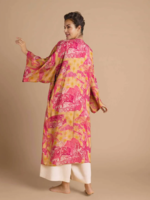 Powder UK Tropical Toile Kimono Pineapple