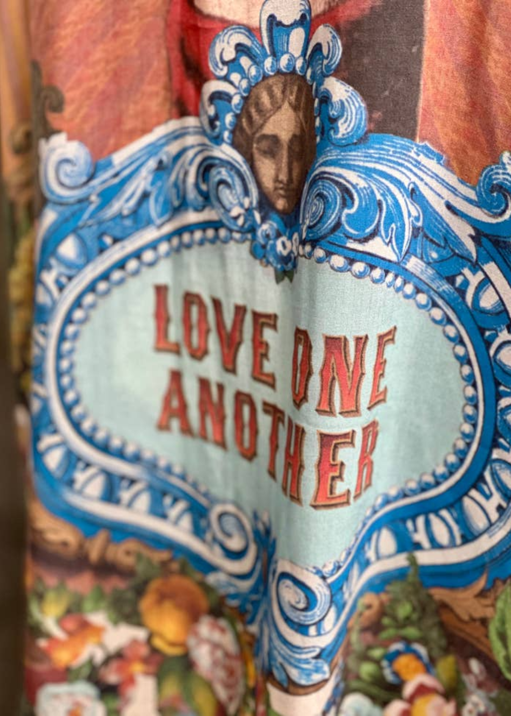 Market of Stars Love Language Bamboo Kimono Opera Duster