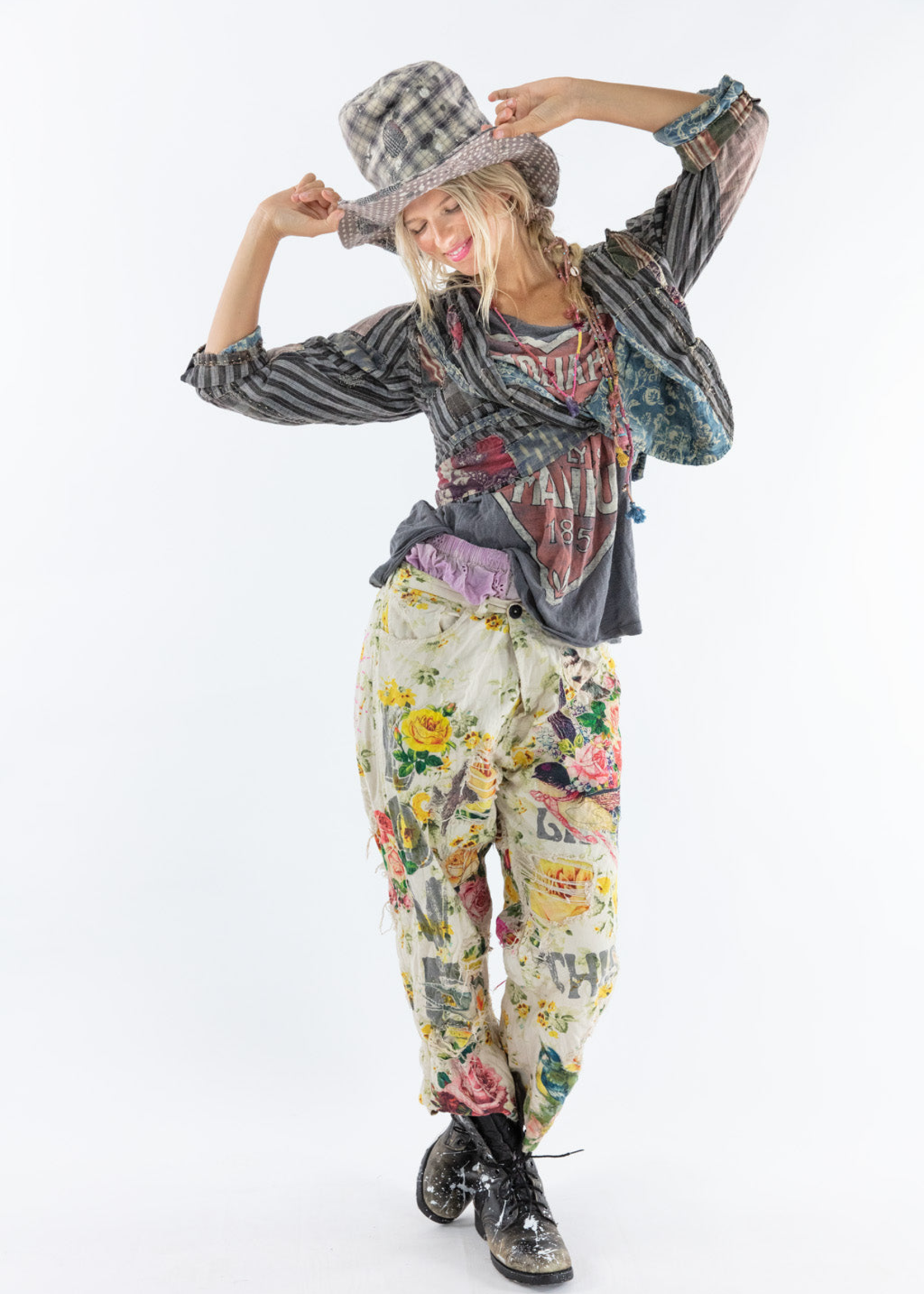 Magnolia Pearl Miners Pants 427 Floreres One Size