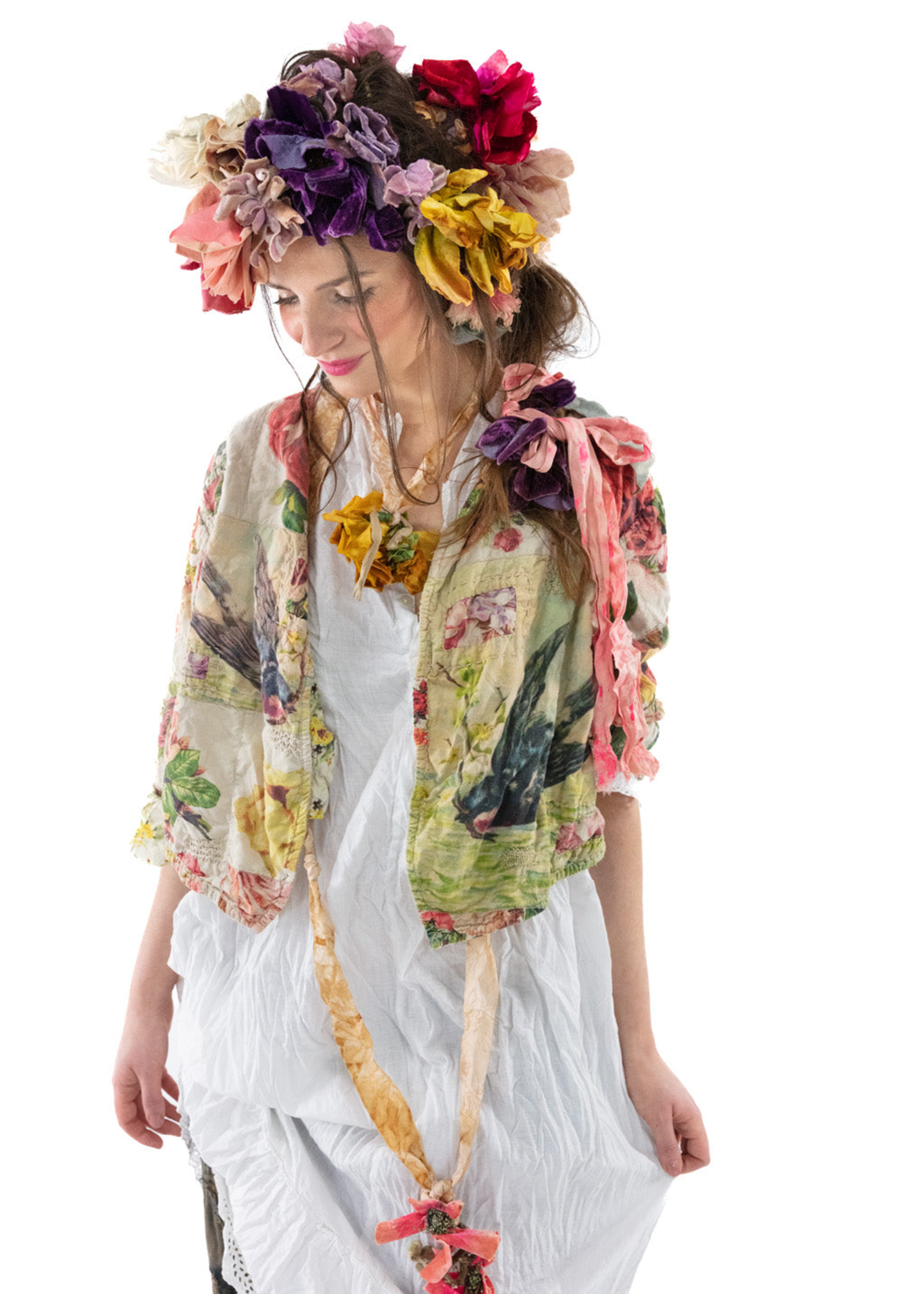 Magnolia Pearl Cropped Floral Leni Jacket 697 Postcards