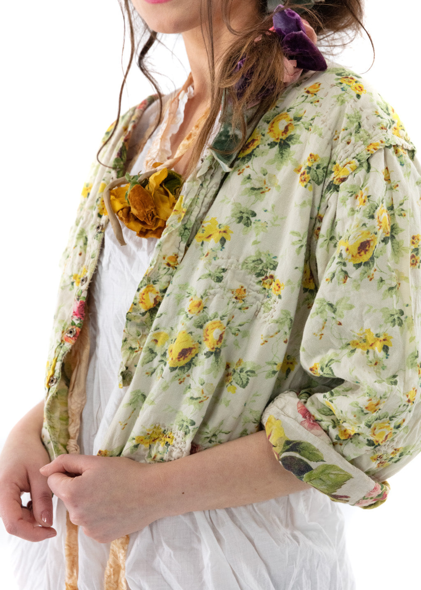 Magnolia Pearl Cropped Floral Leni Jacket 697 Postcards