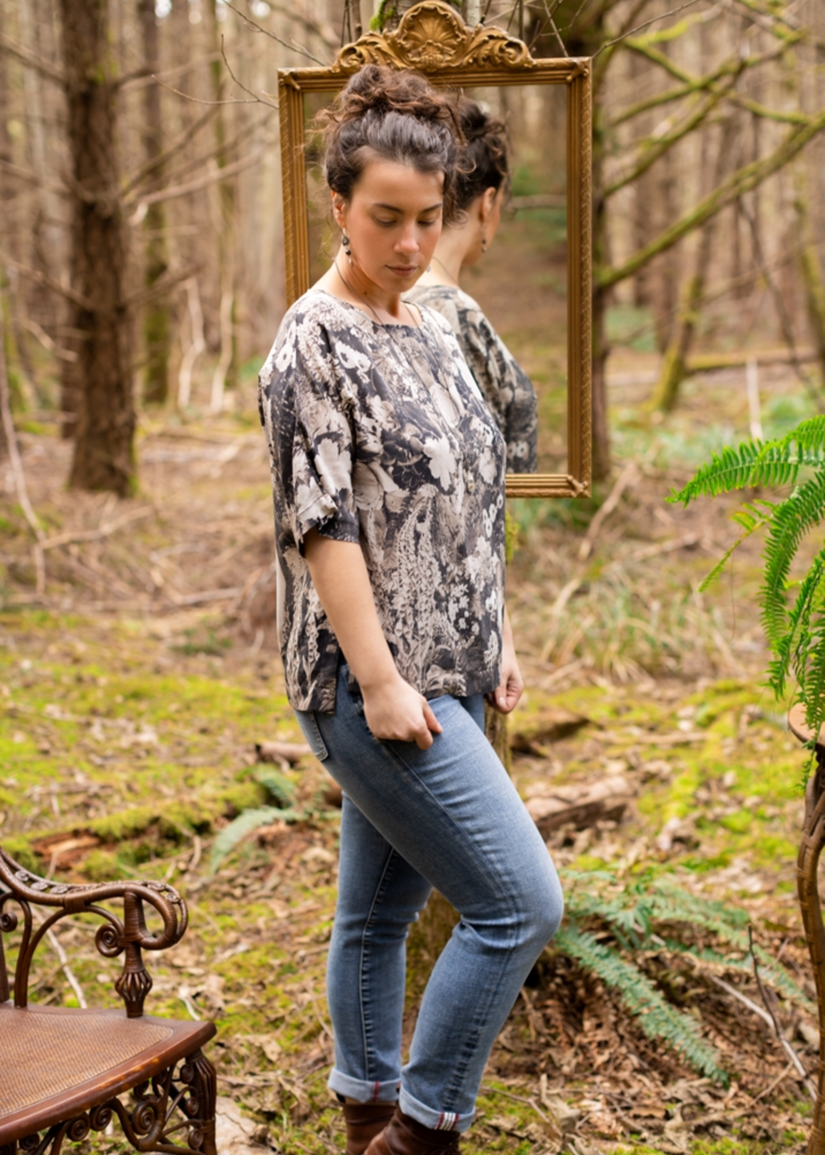 Market of Stars The Looking Glass Bohemian Tee Luxe Bamboo Tunic Shirt