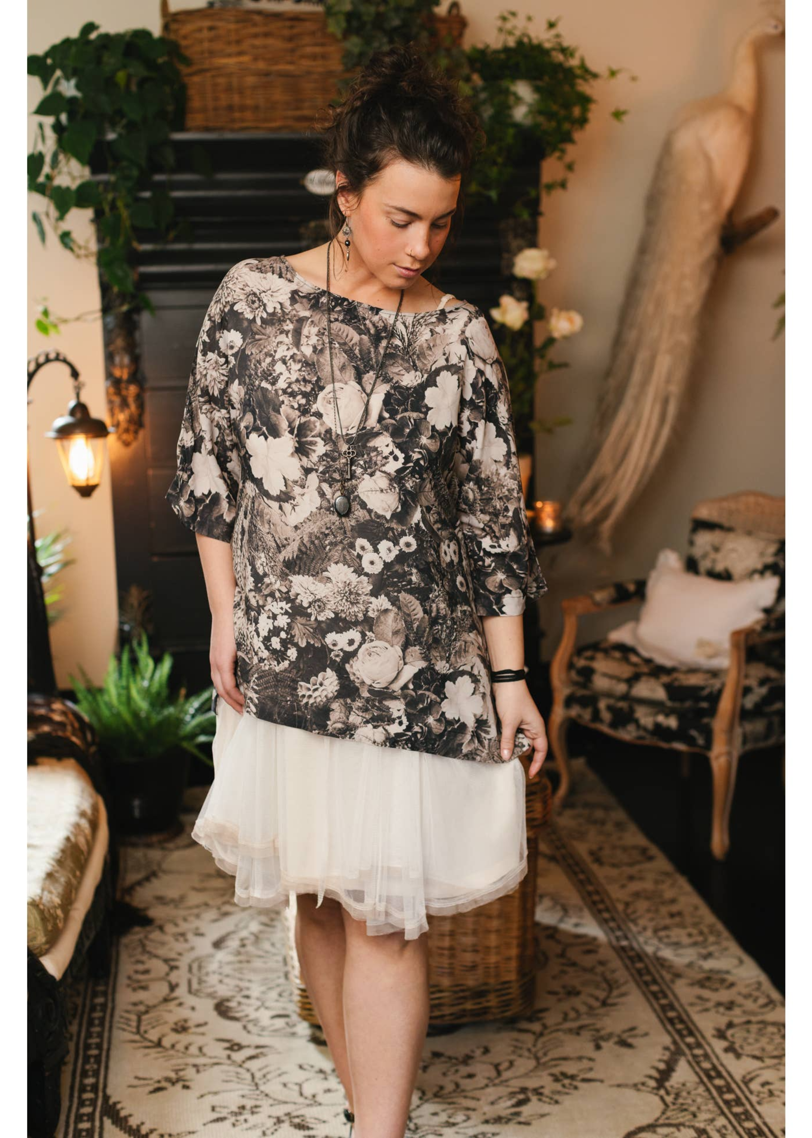 Market of Stars The Looking Glass Bohemian Tee Luxe Bamboo Tunic Shirt