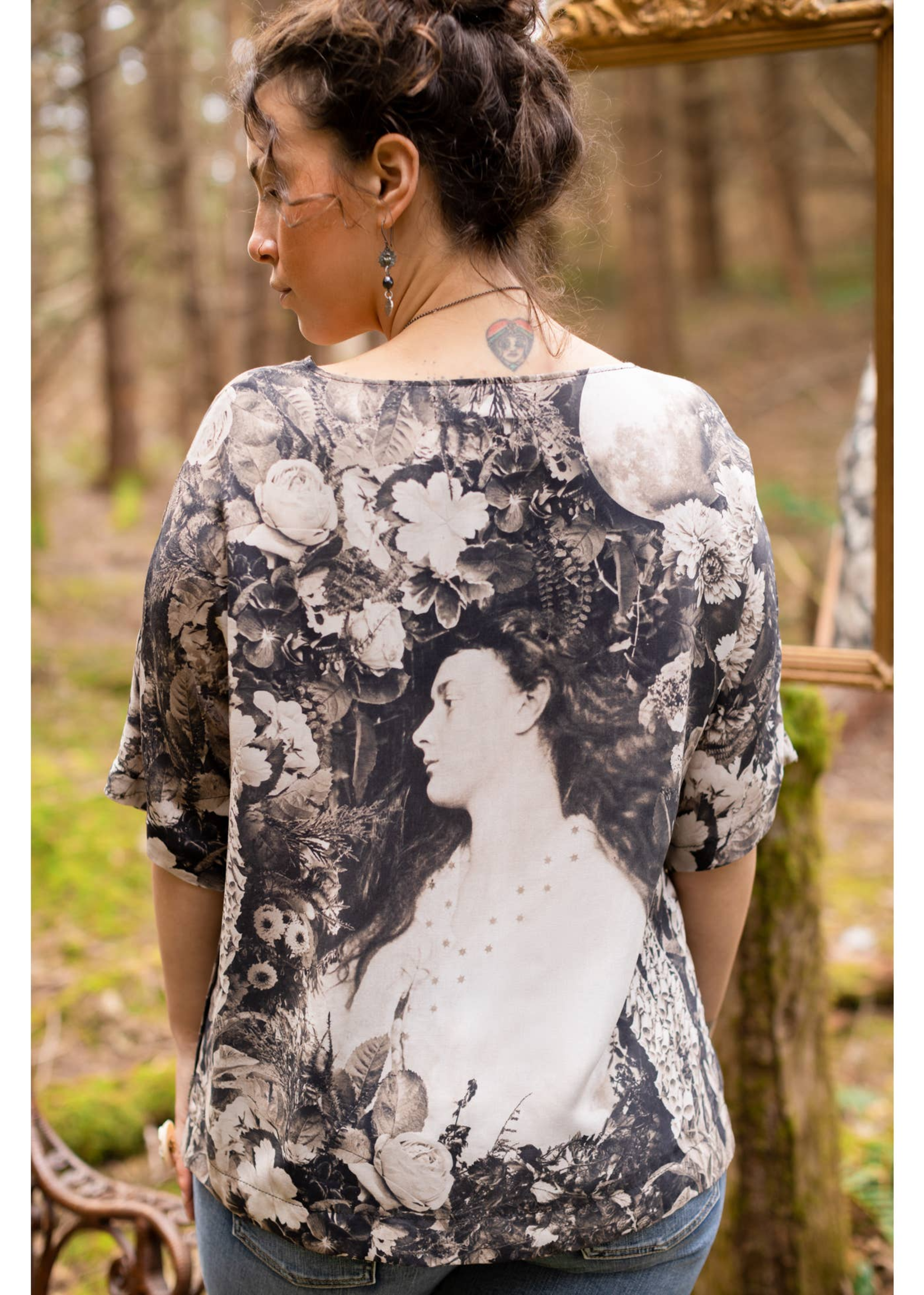 Market of Stars The Looking Glass Bohemian Tee Luxe Bamboo Tunic Shirt