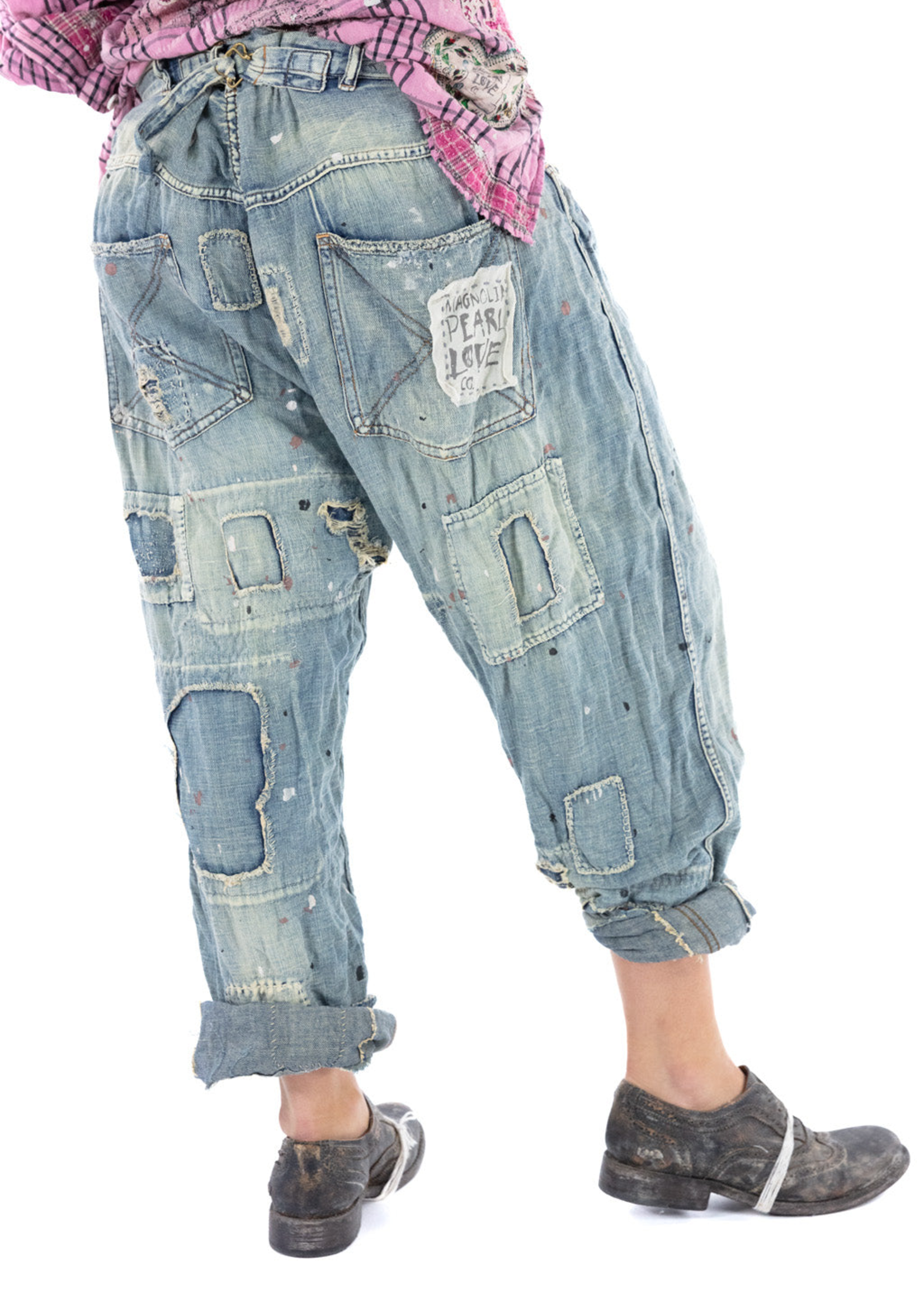 Magnolia Pearl Cotton Linen Miners Denims PANTS 465 Indigo