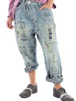 Magnolia Pearl Cotton Linen Miners Denims PANTS 465 Indigo