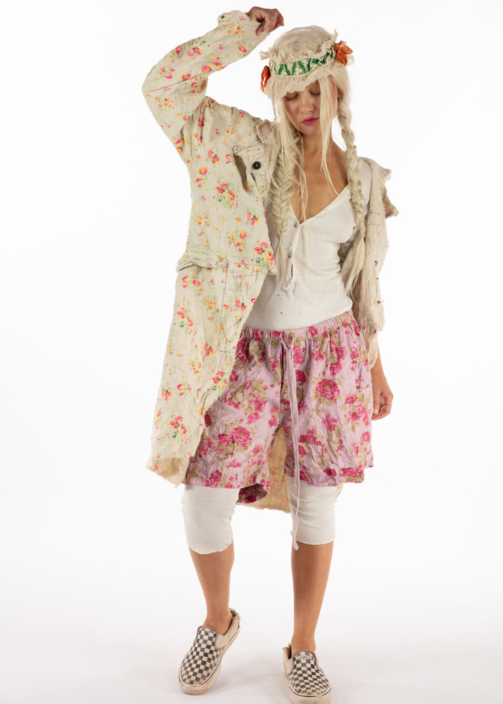 Magnolia Pearl Linen Floral Contessa JACKET 781 Circus Rose