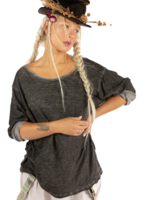 Magnolia Pearl Dharma Dye Viggo Tee Top 1532 Ozzy