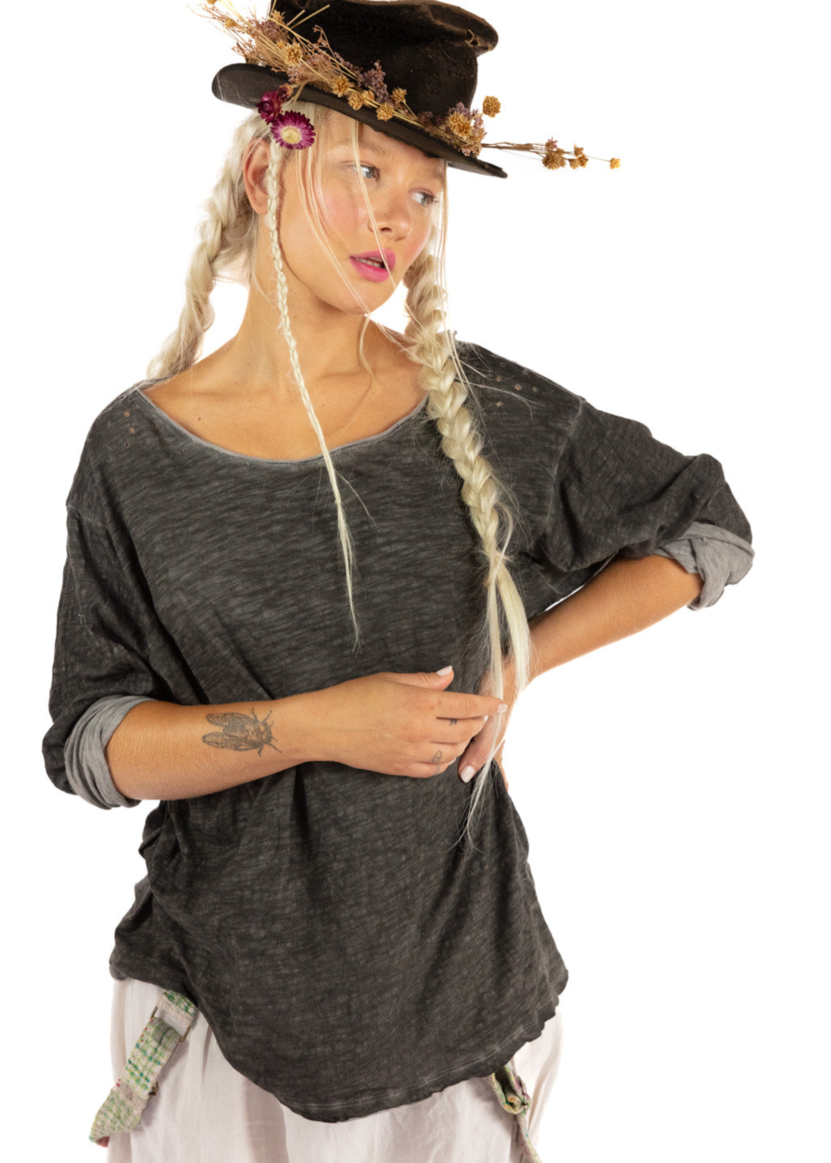 Magnolia Pearl Dharma Dye Viggo Tee Top 1532 Ozzy