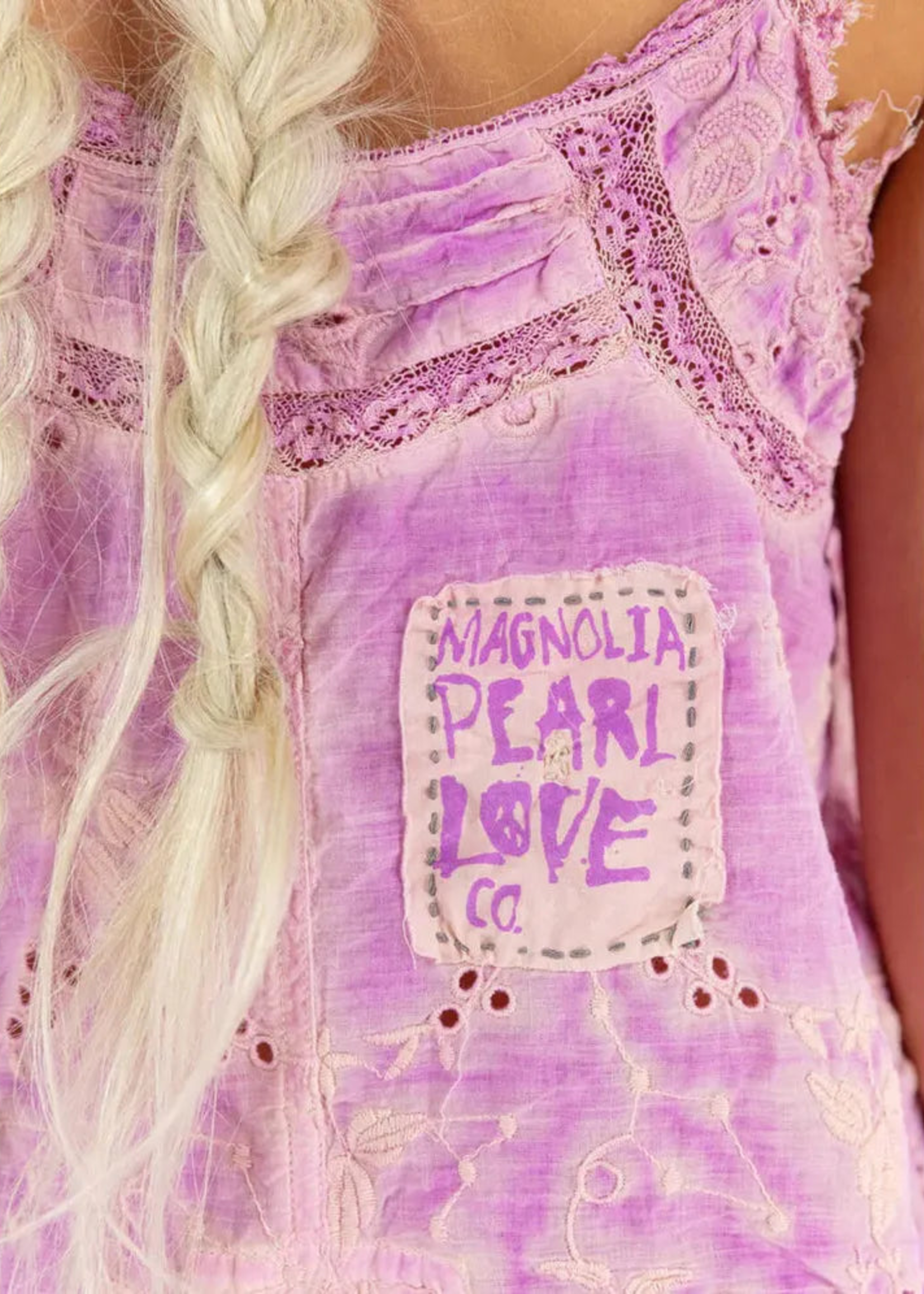 Magnolia Pearl Eyelet Clementine Tank Top 1496 Purple Boba
