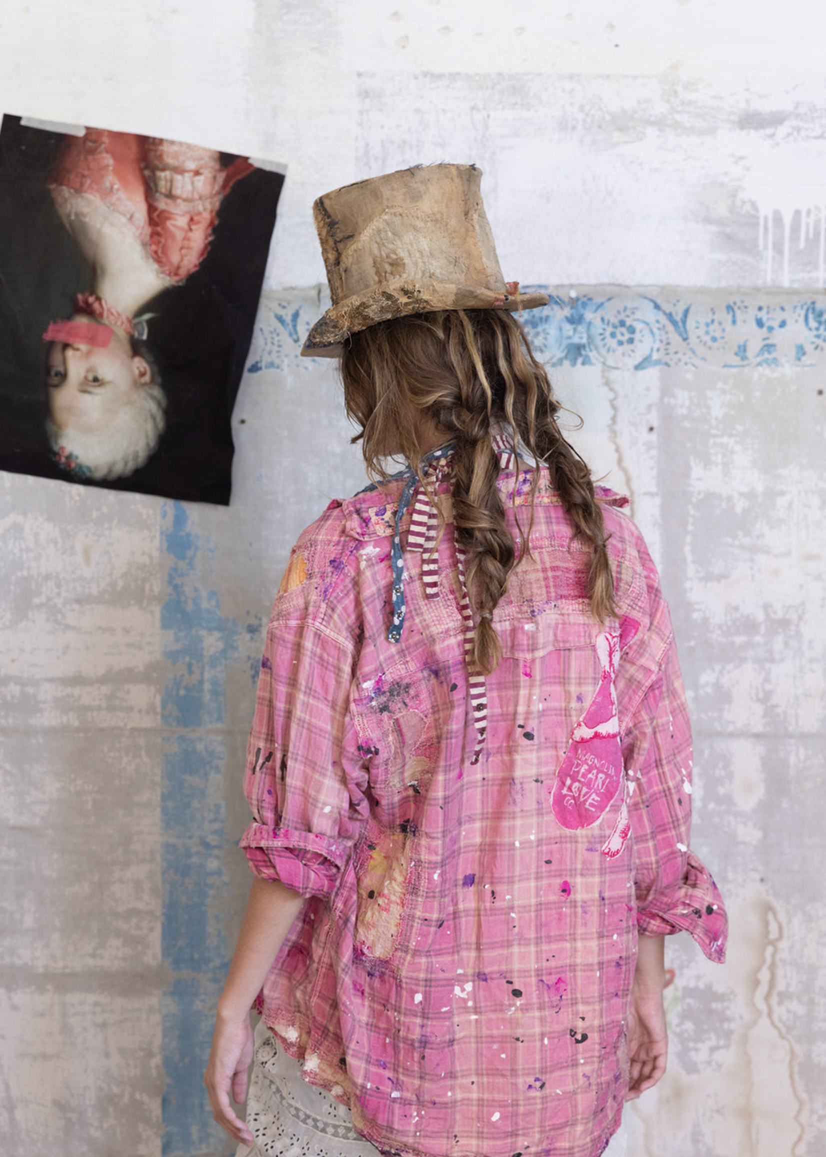 Magnolia Pearl PRE-ORDER New Release Check Boyfriend Shirt Top 1422