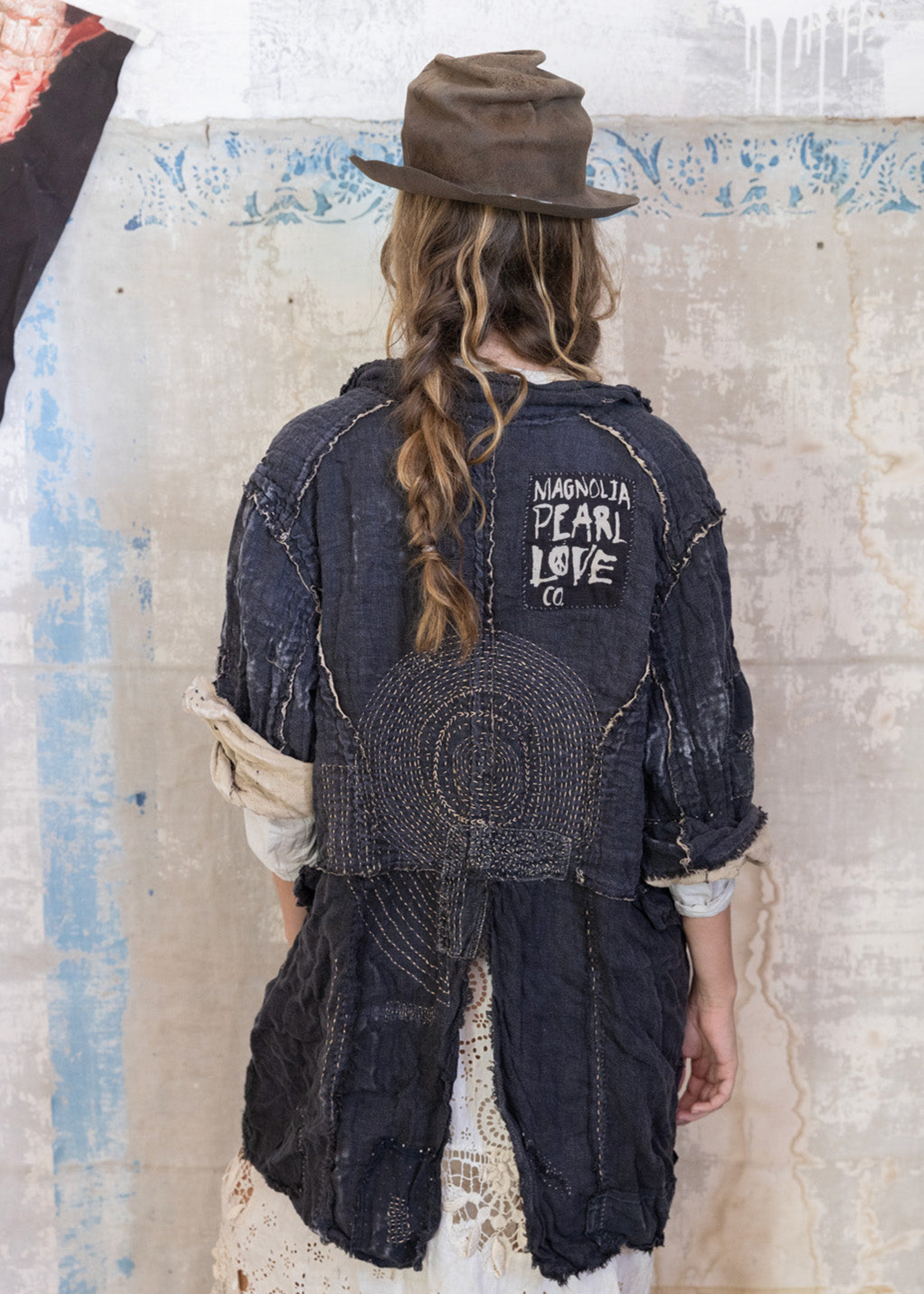 Magnolia Pearl PRE-ORDER New Release Linen Contessa Jacket 781 Midnight