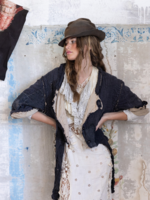 Magnolia Pearl PRE-ORDER New Release Linen Contessa Jacket 781 Midnight