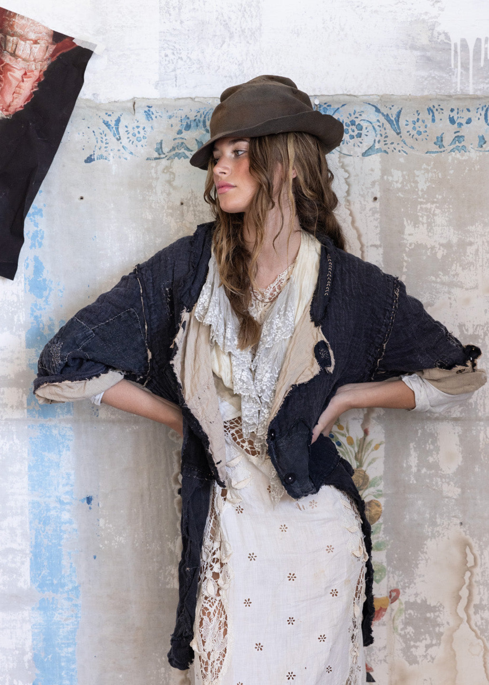 Magnolia Pearl PRE-ORDER New Release Linen Contessa Jacket 781 Midnight