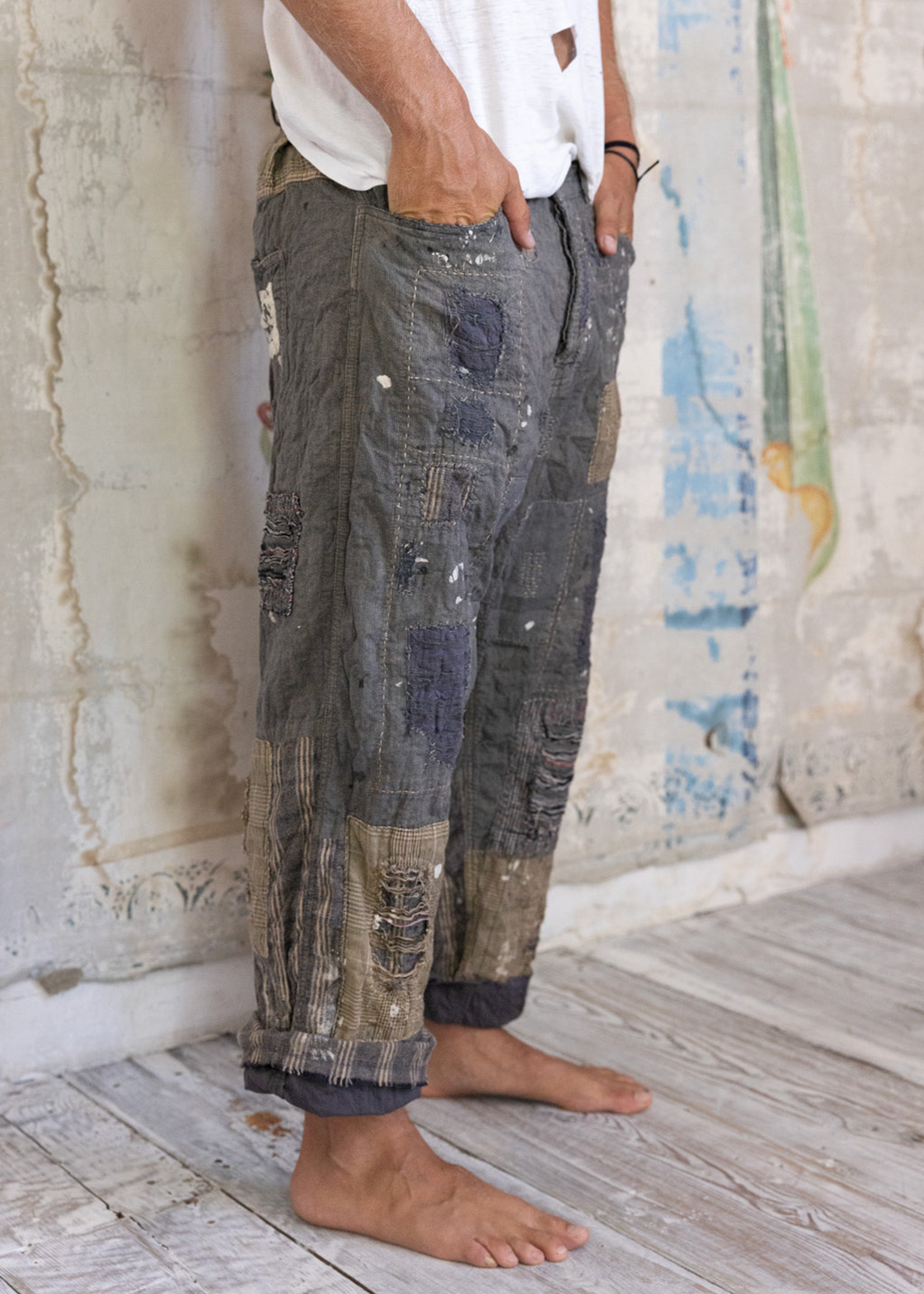 Magnolia Pearl PRE-ORDER New Release Quilted Miner Pants 512 Crow