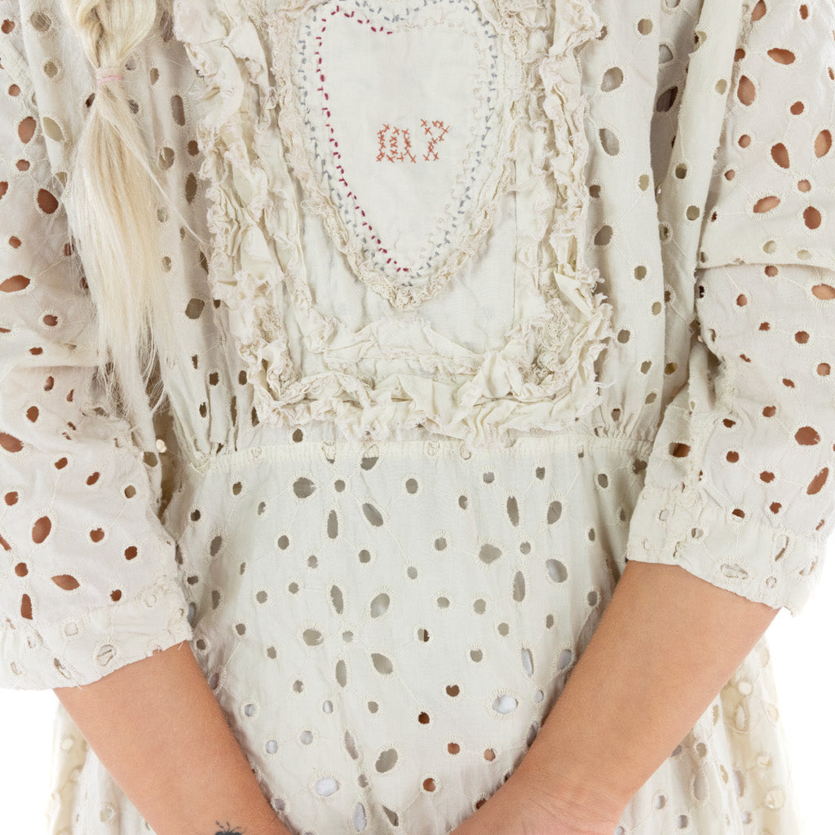 Crochet Yoke Keira Blouse - Magnolia Pearl Clothing