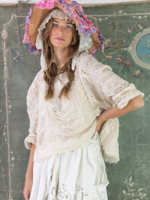 Magnolia Pearl Eyelet Rafaella Blouse Top 1417 Moonlight