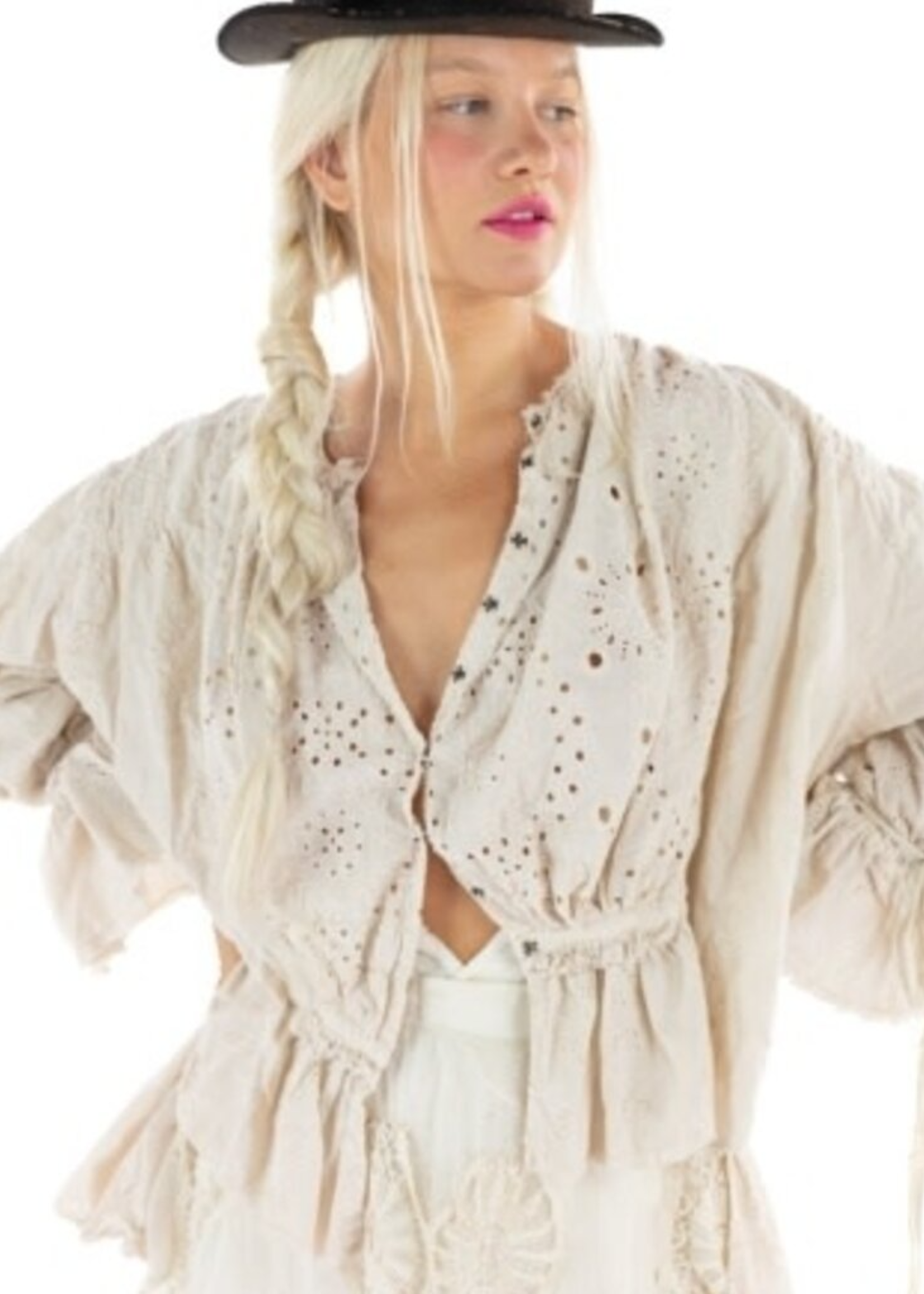 Magnolia Pearl Eyelet Teylani Blouse Top 1450 Moonlight