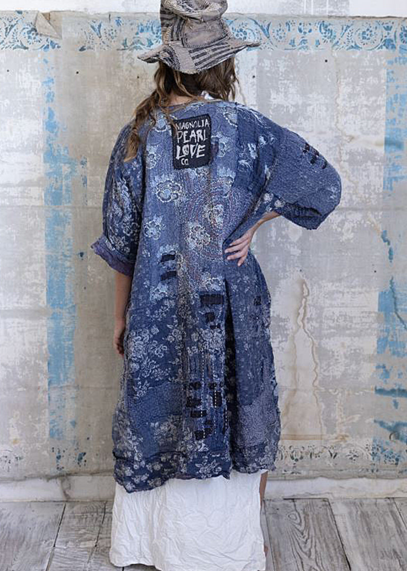 Magnolia Pearl Quilted Boro Kimono 794 Boro