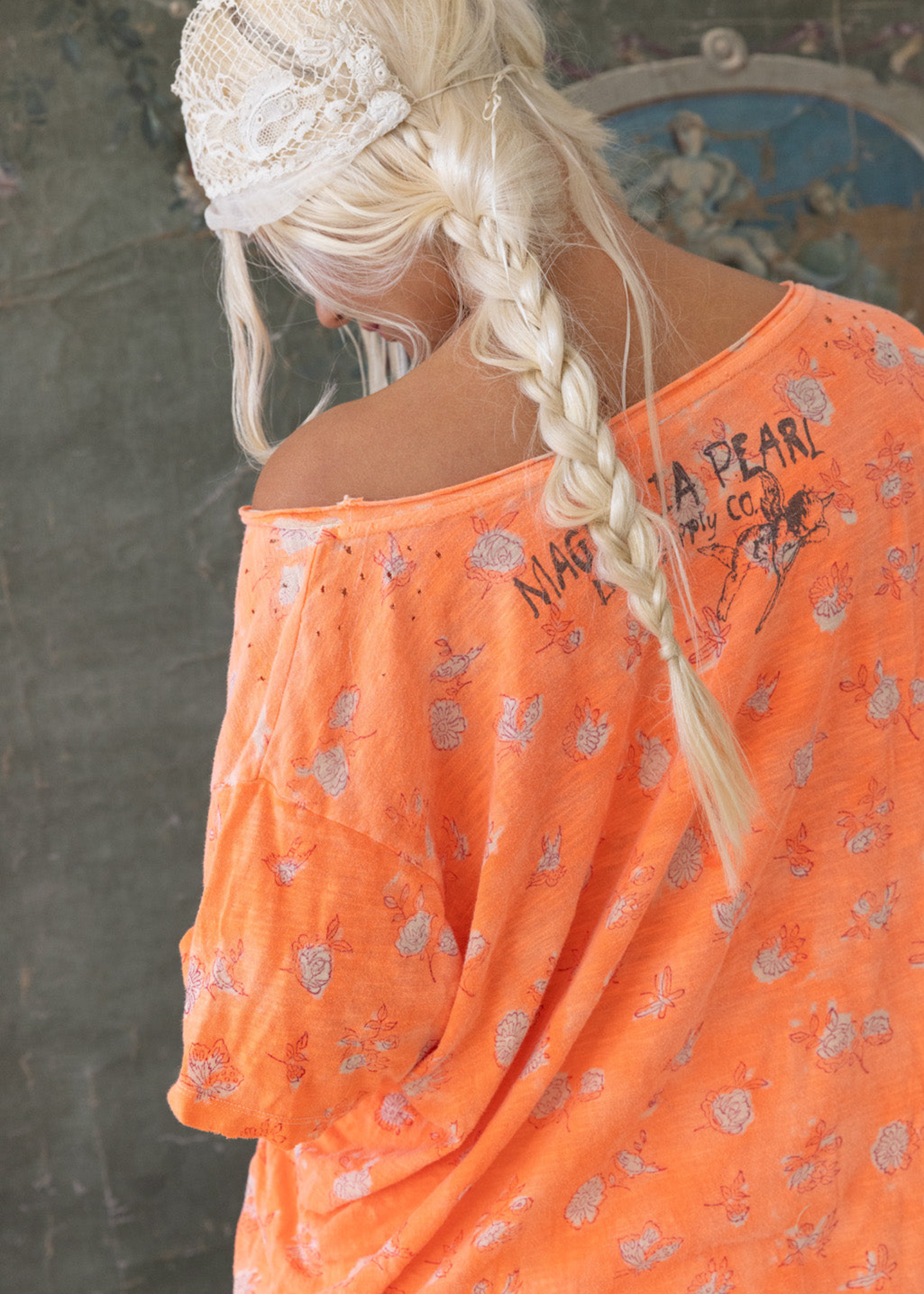 Magnolia Pearl Nectar Floral Tee Top 1628