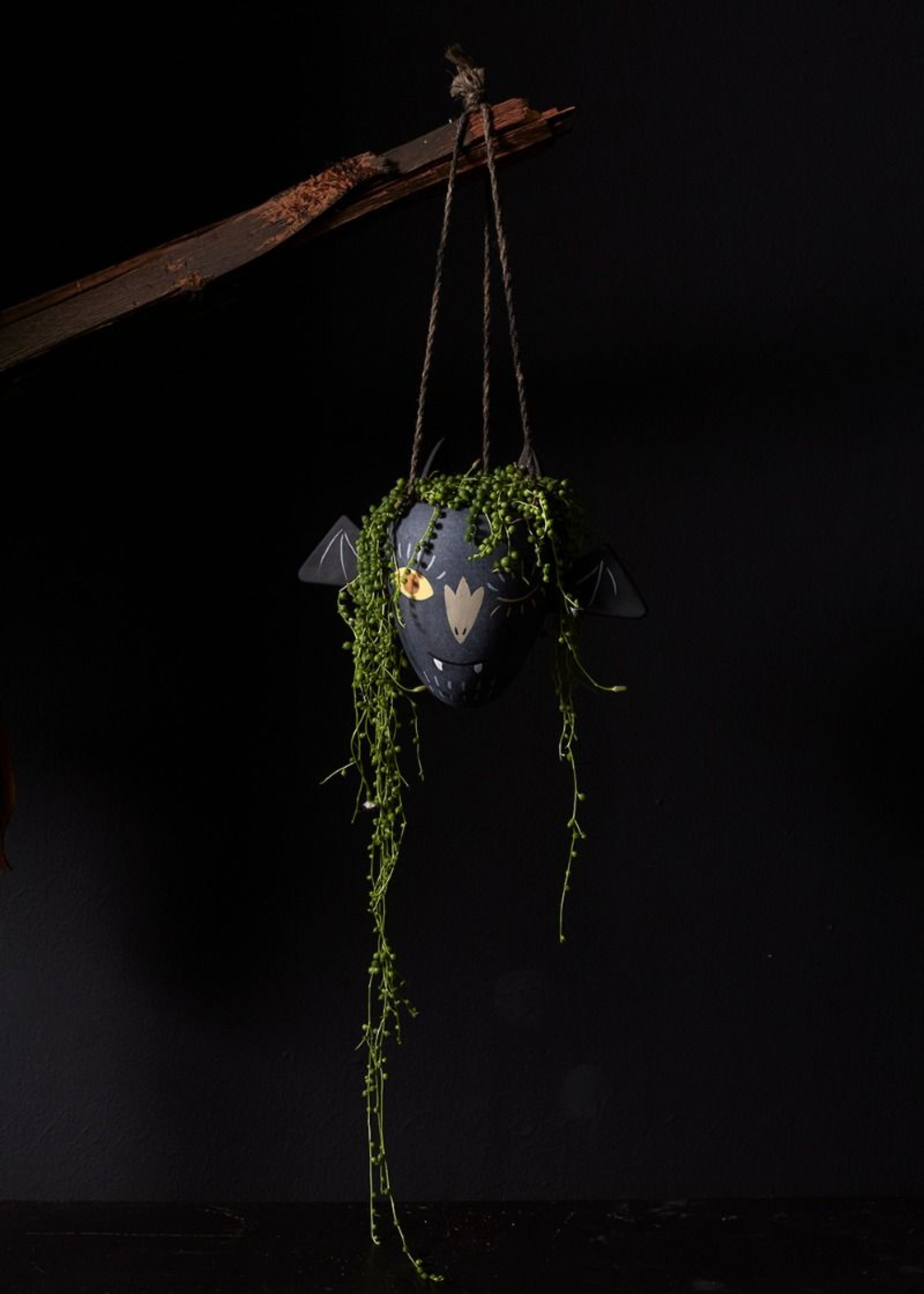 AD - Halloween Vampire Bat Hanging Pot