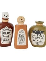 Spell Potion Taper Candle Holder Set of 3 – Halloween Decor