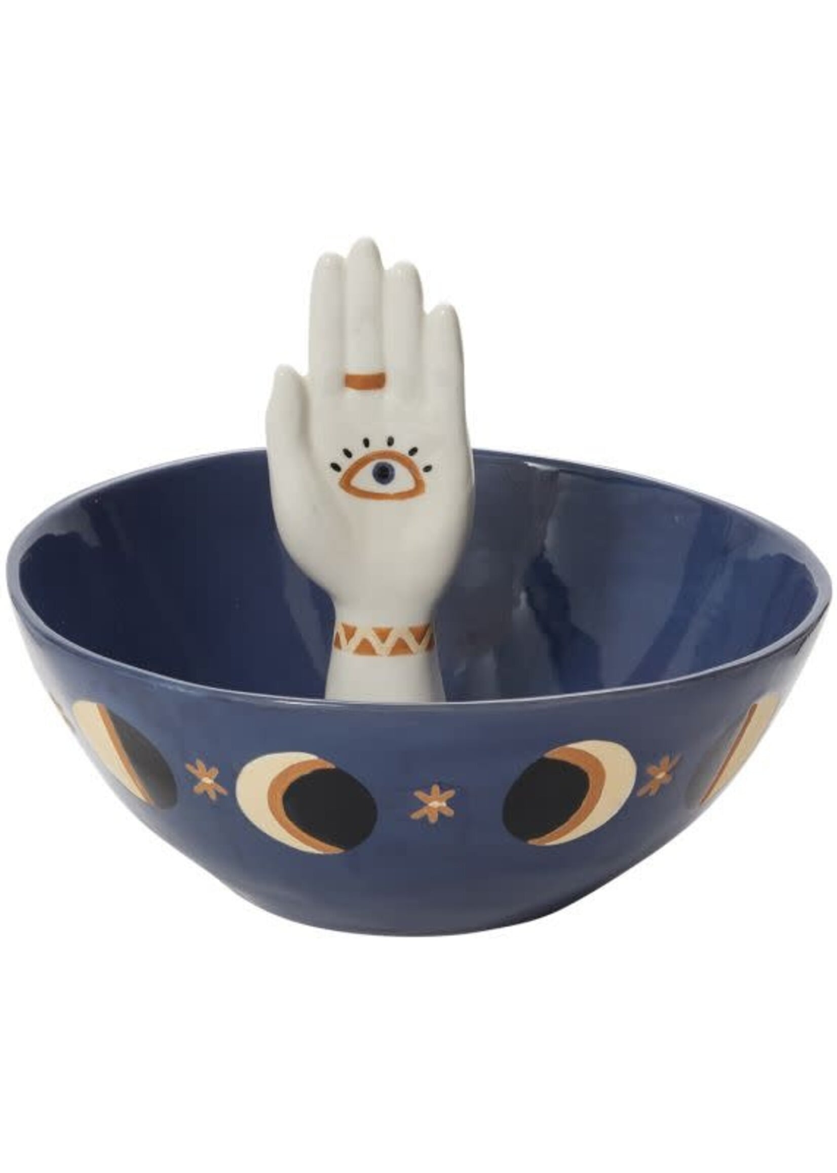 All-Seeing Hand Bowl – Stoneware Ceramic Candy Bowl