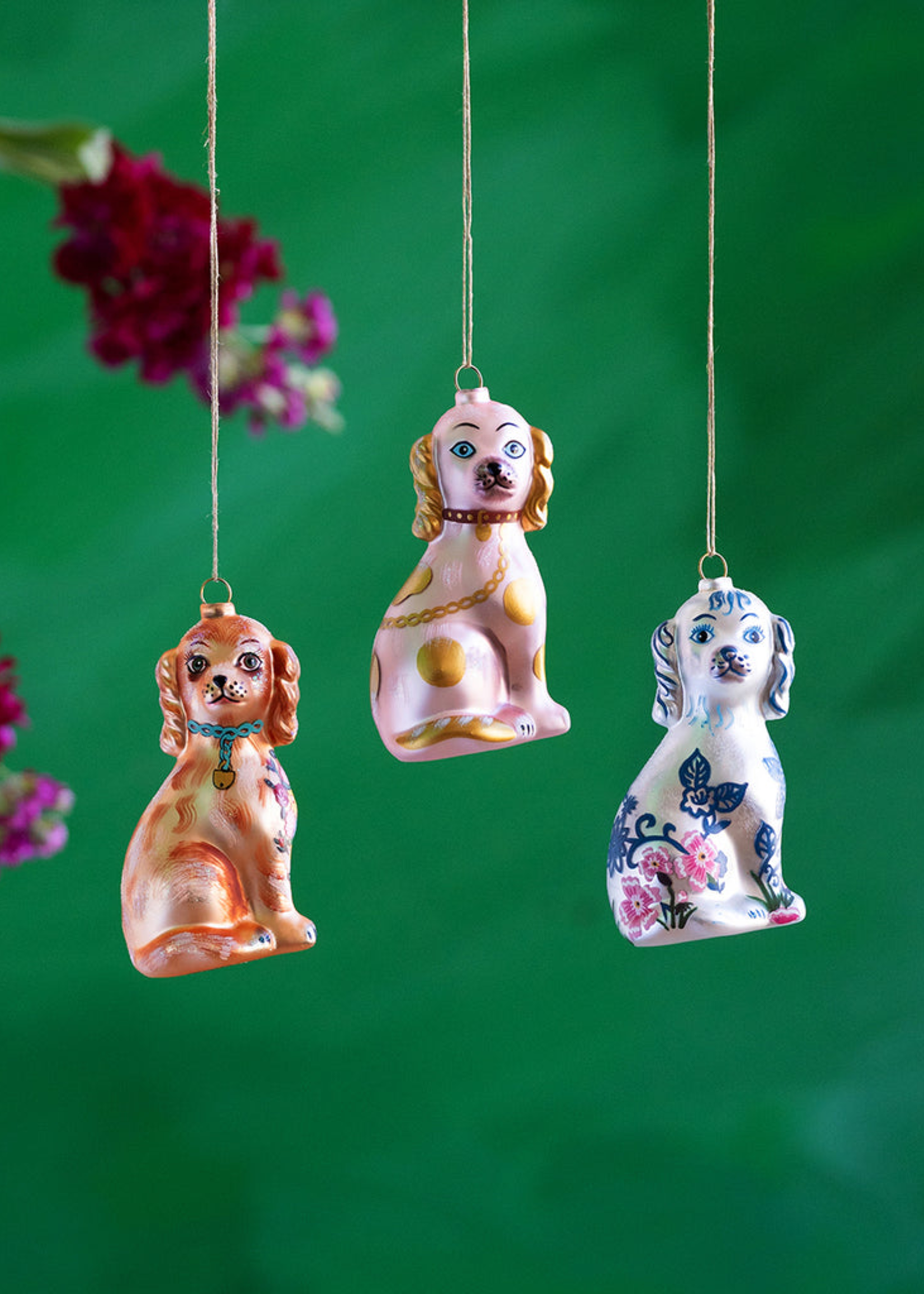 Nathalie Lete Nathalie Lete Floral Dog Ornaments
