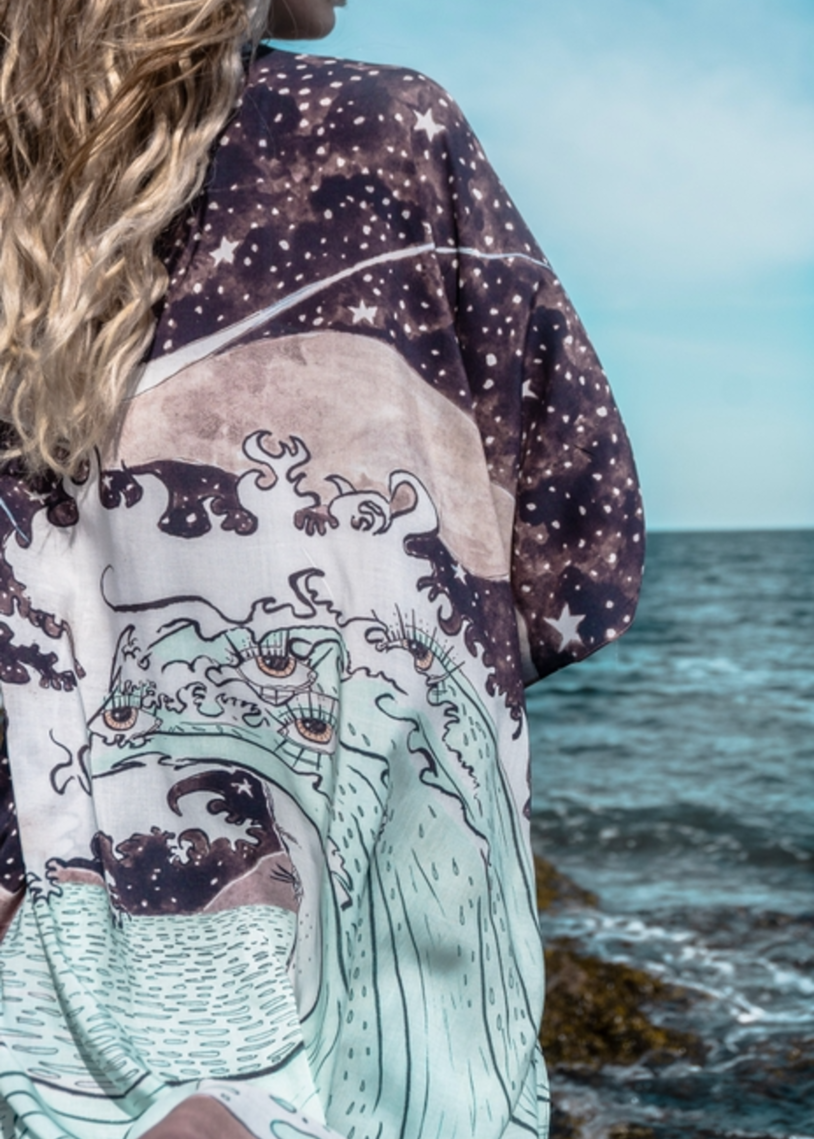 Market of Stars Moonstruck Starduster Bamboo Bohemian Kimono