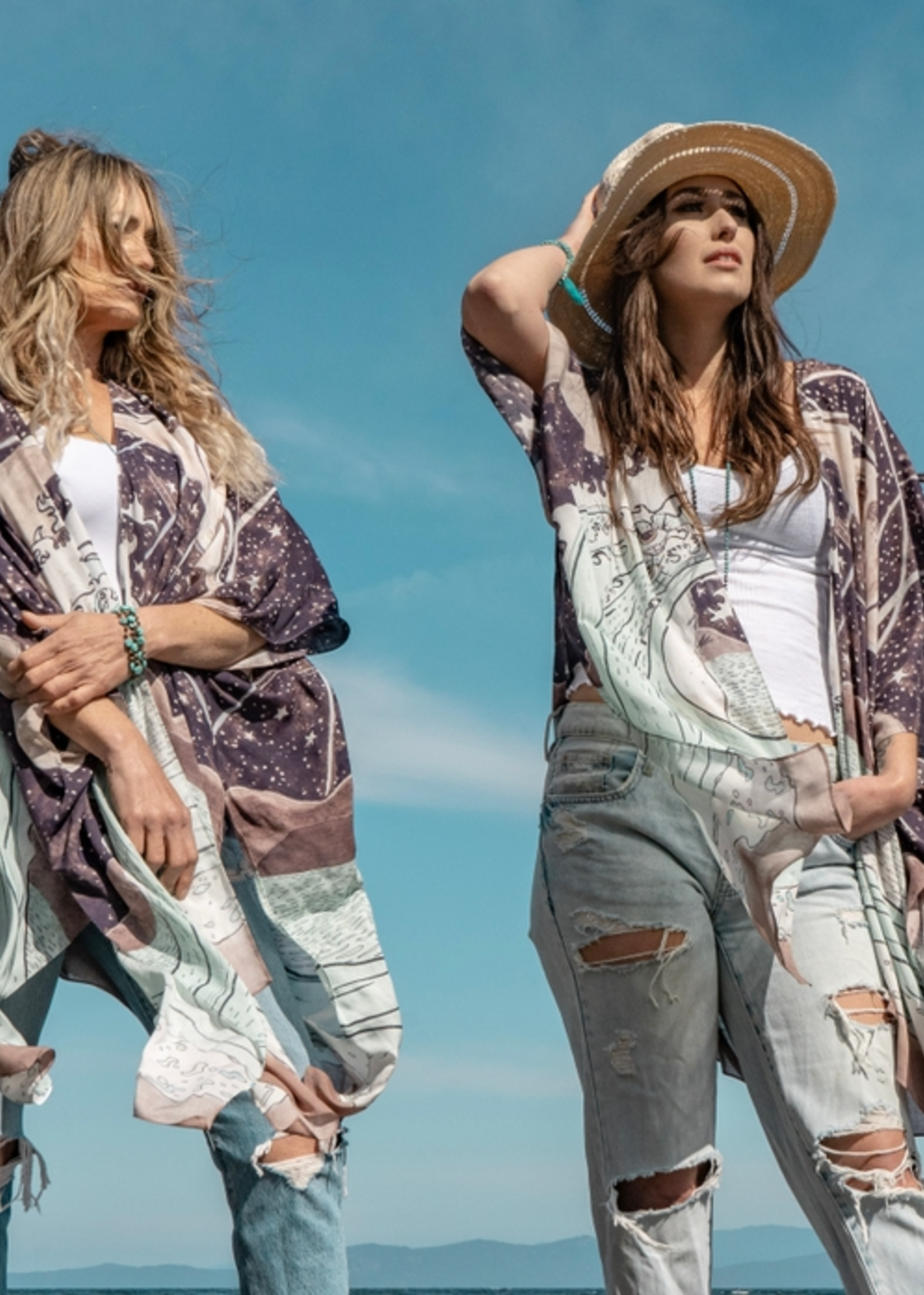Market of Stars Moonstruck Starduster Bamboo Bohemian Kimono
