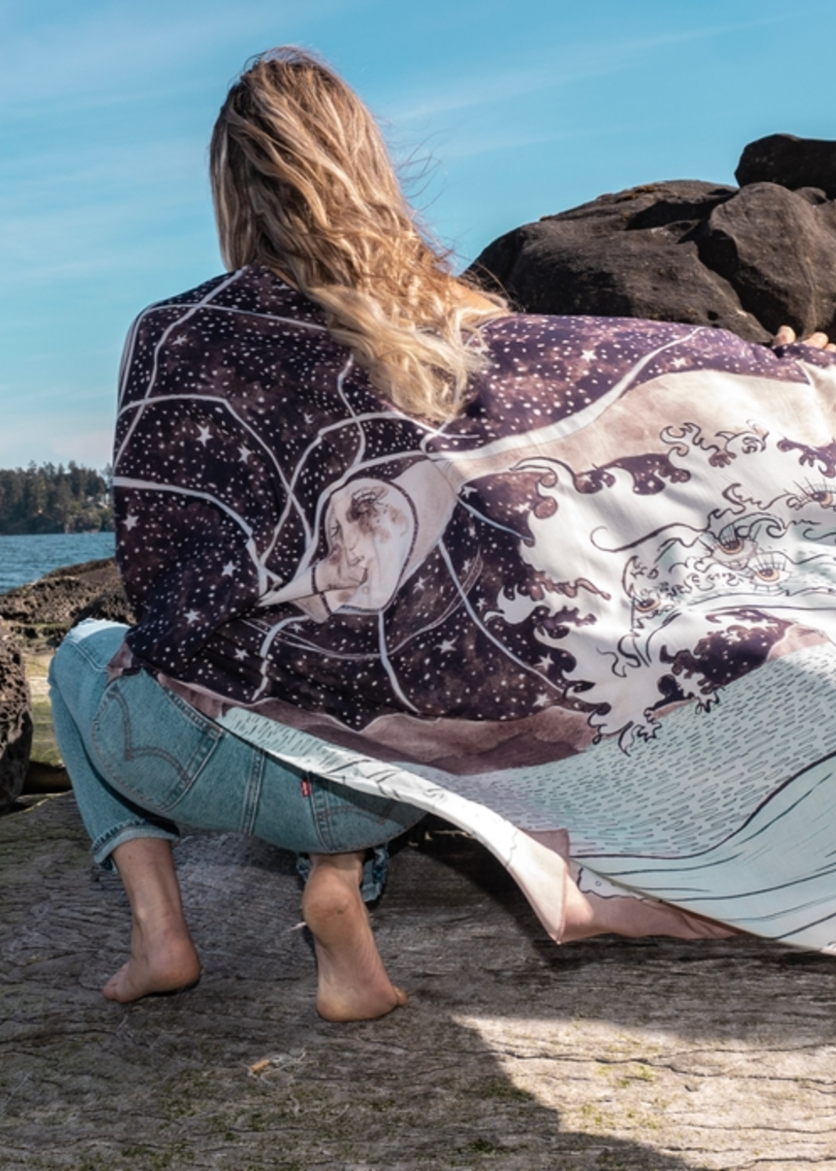Market of Stars Moonstruck Starduster Bamboo Bohemian Kimono