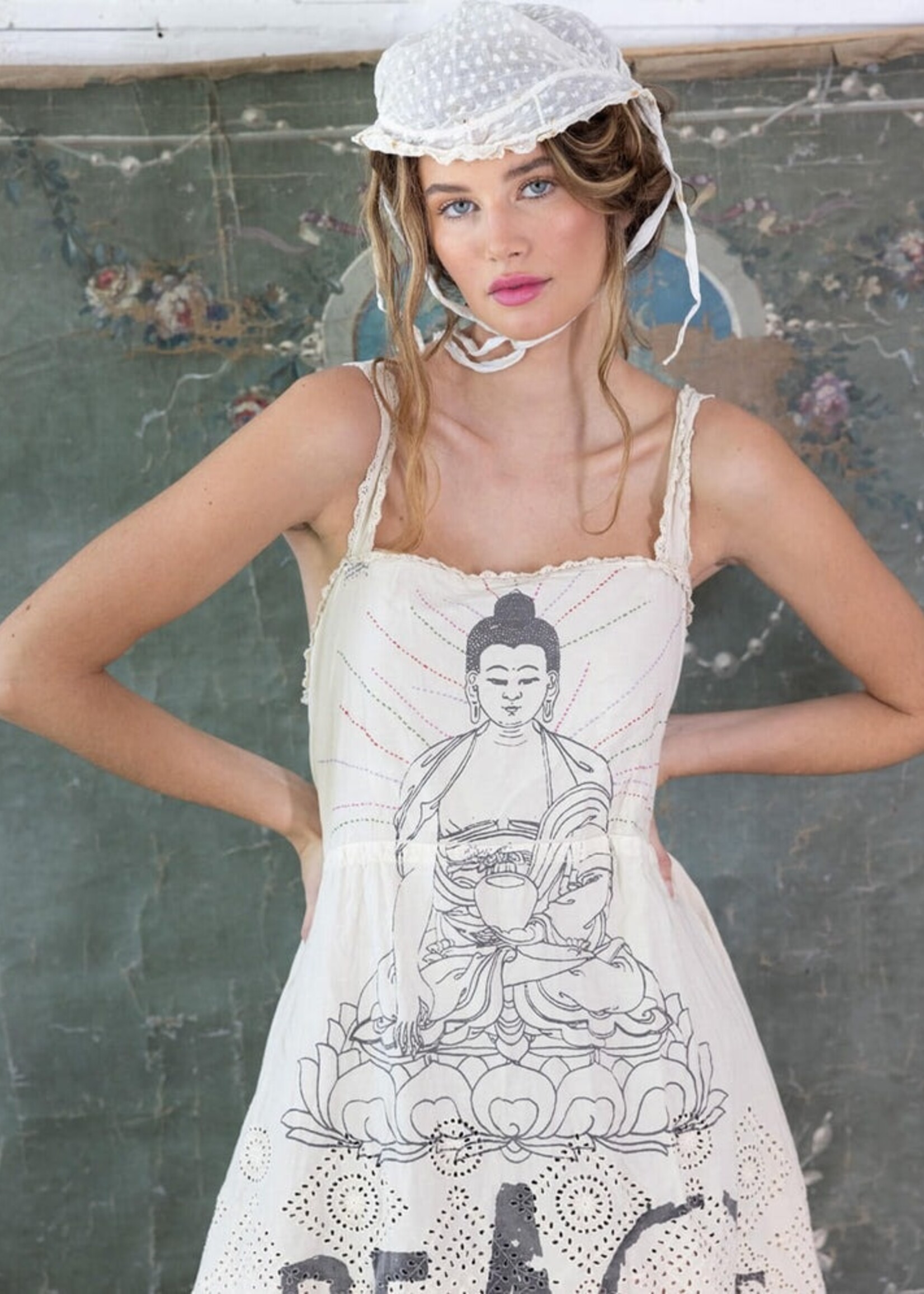 Magnolia Pearl Eyelet Tevy Peace Tank Dress 956 Moonlight