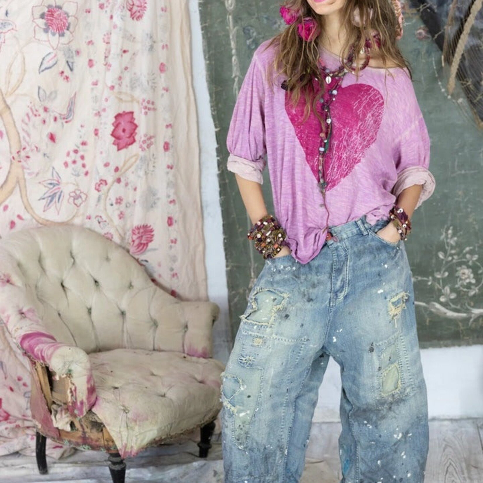 Magnolia Pearl Loves Promise Viggo Tee Top 1682 Allium