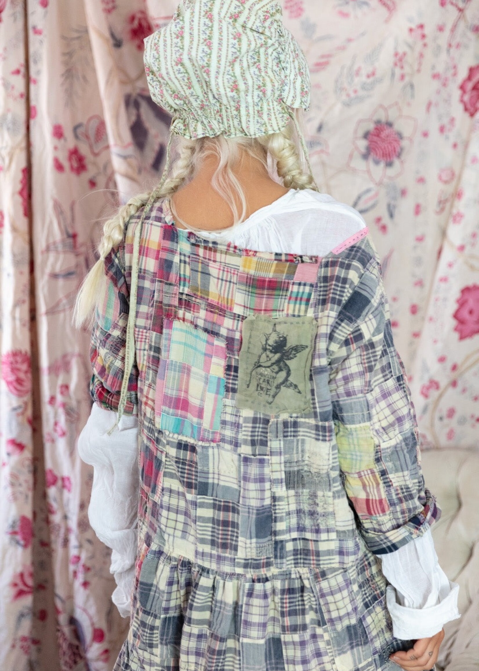 Magnolia Pearl Patchwork Helenia Dress 977 Madras Blue