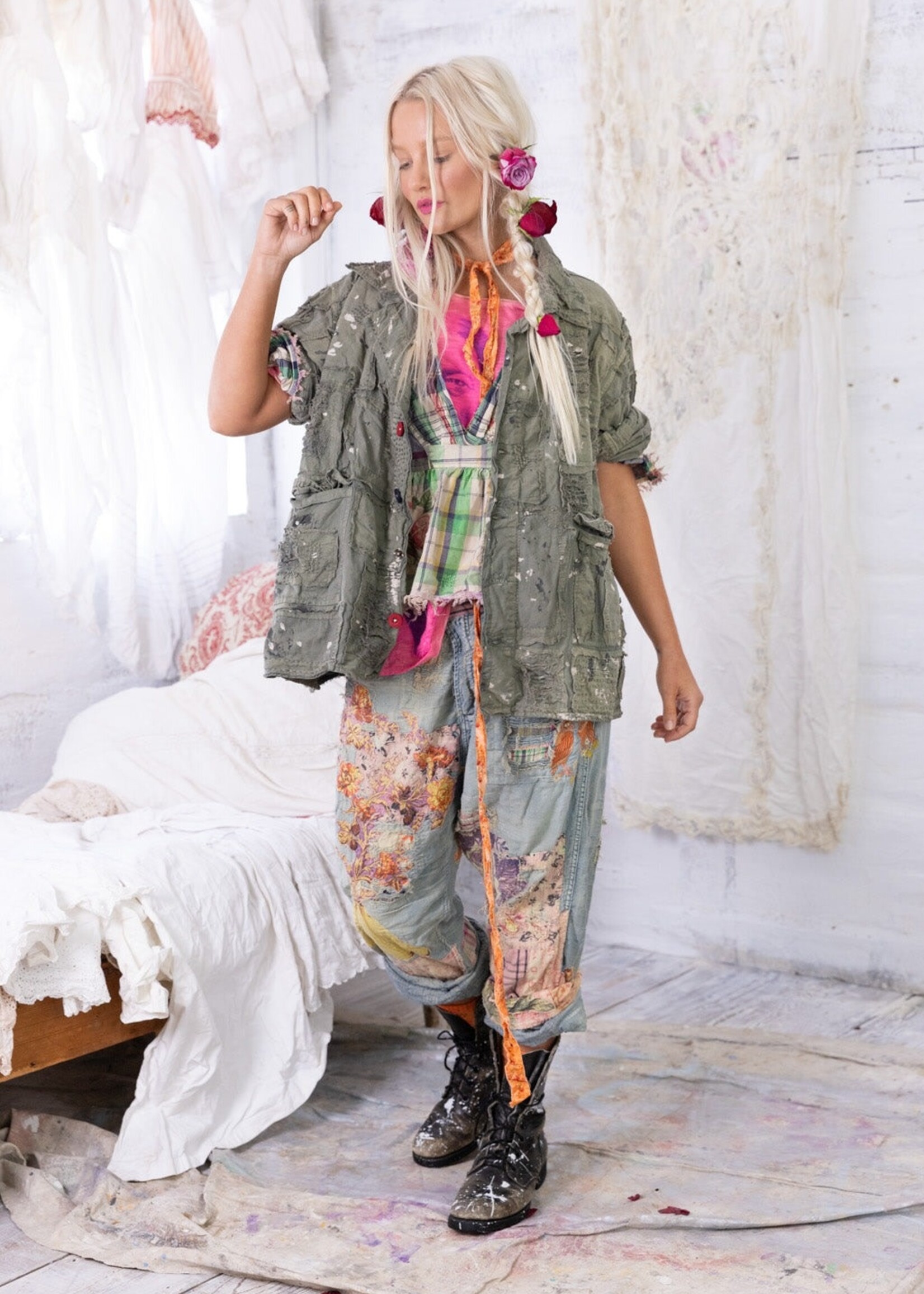 Magnolia Pearl New Release Denim Strawberry Fields Jacket Peace 814