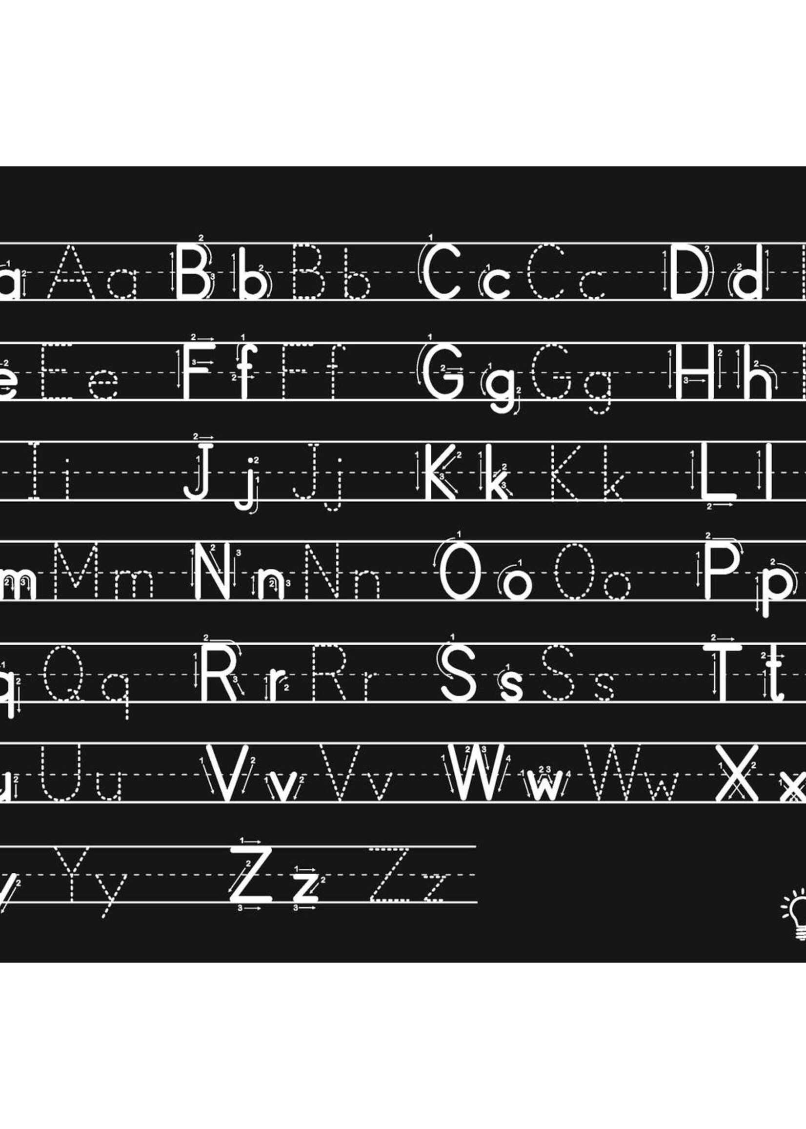 Alphabet Letters Chalkboard Learning Mat