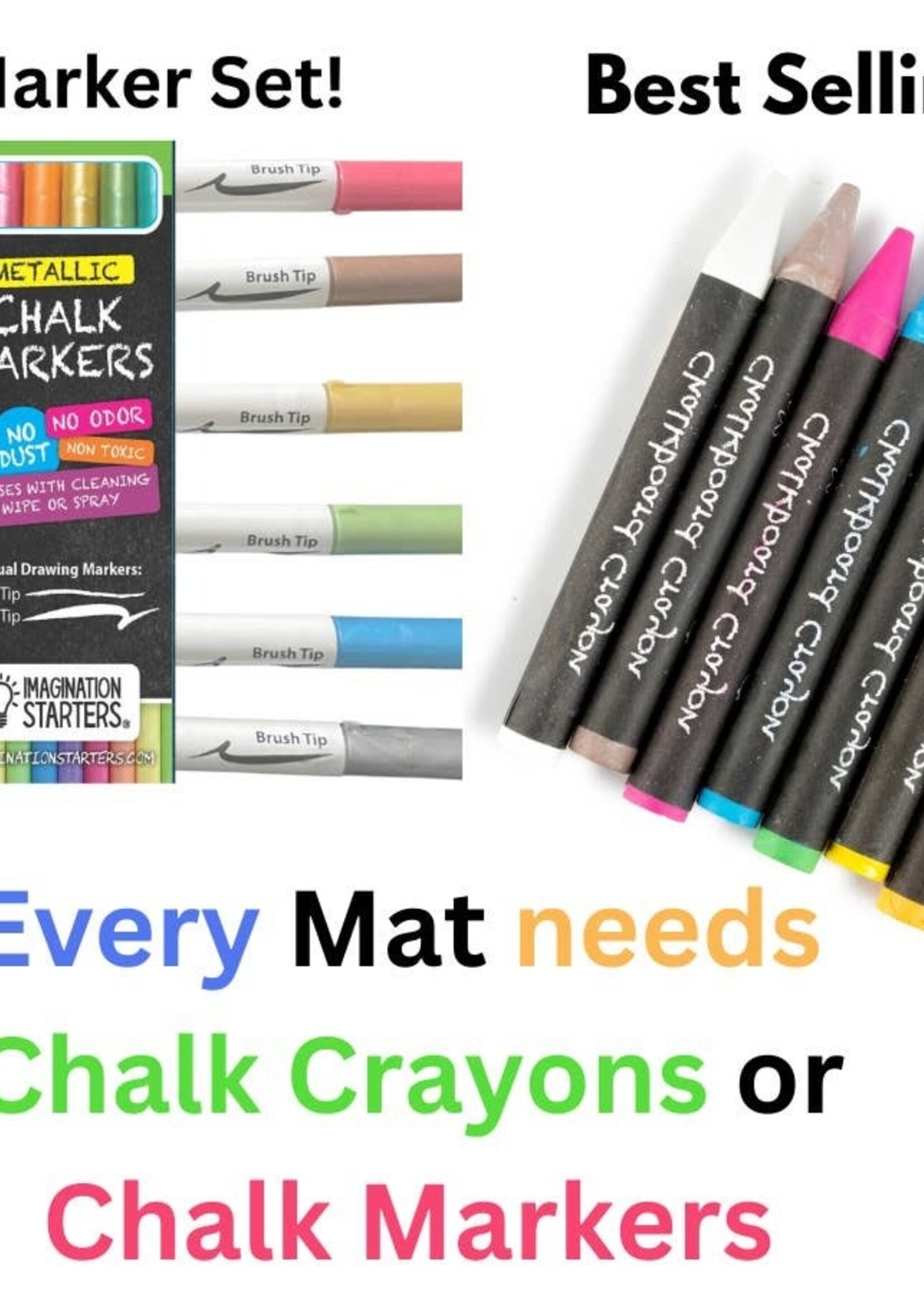Imagination Starters Alphabet Letters Chalkboard Learning Mat