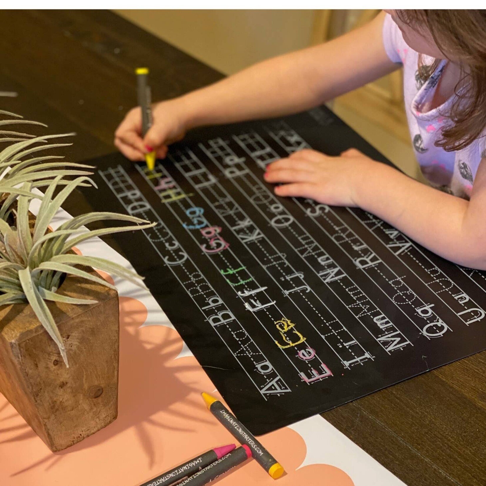 Imagination Starters Alphabet Letters Chalkboard Learning Mat