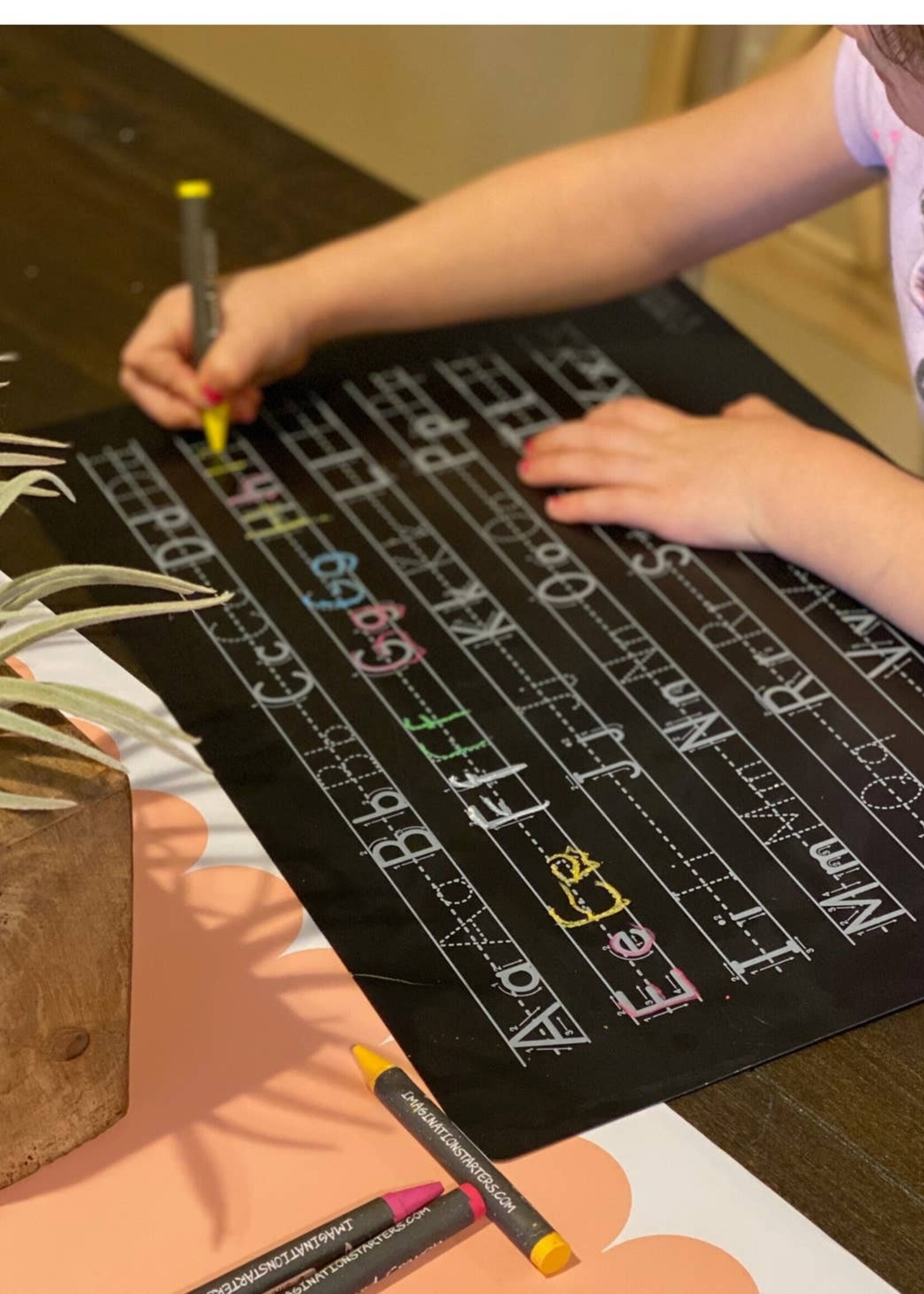 Alphabet Letters Chalkboard Learning Mat