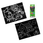 Imagination Starters Chalkboard Cat/Dog Travel Placemat Set of 2 9x12